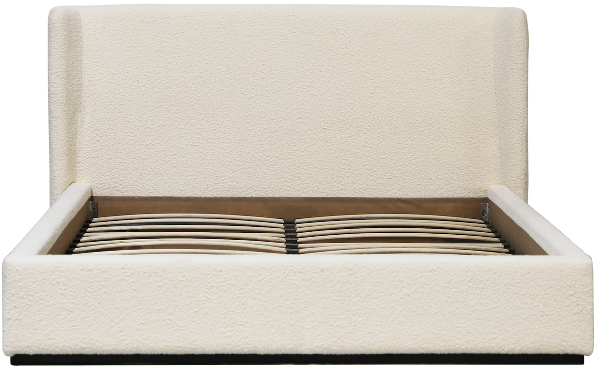 52"H TALL HEADBOARD CREAM QUEEN BED
