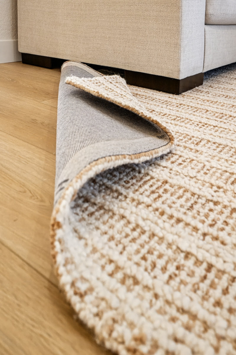 RUST IVORY STRIPED RUG 9'X12'