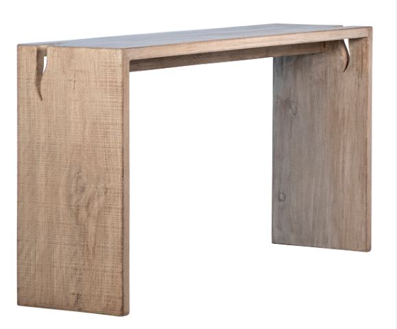63"L WOOD CONSOLE TABLE
