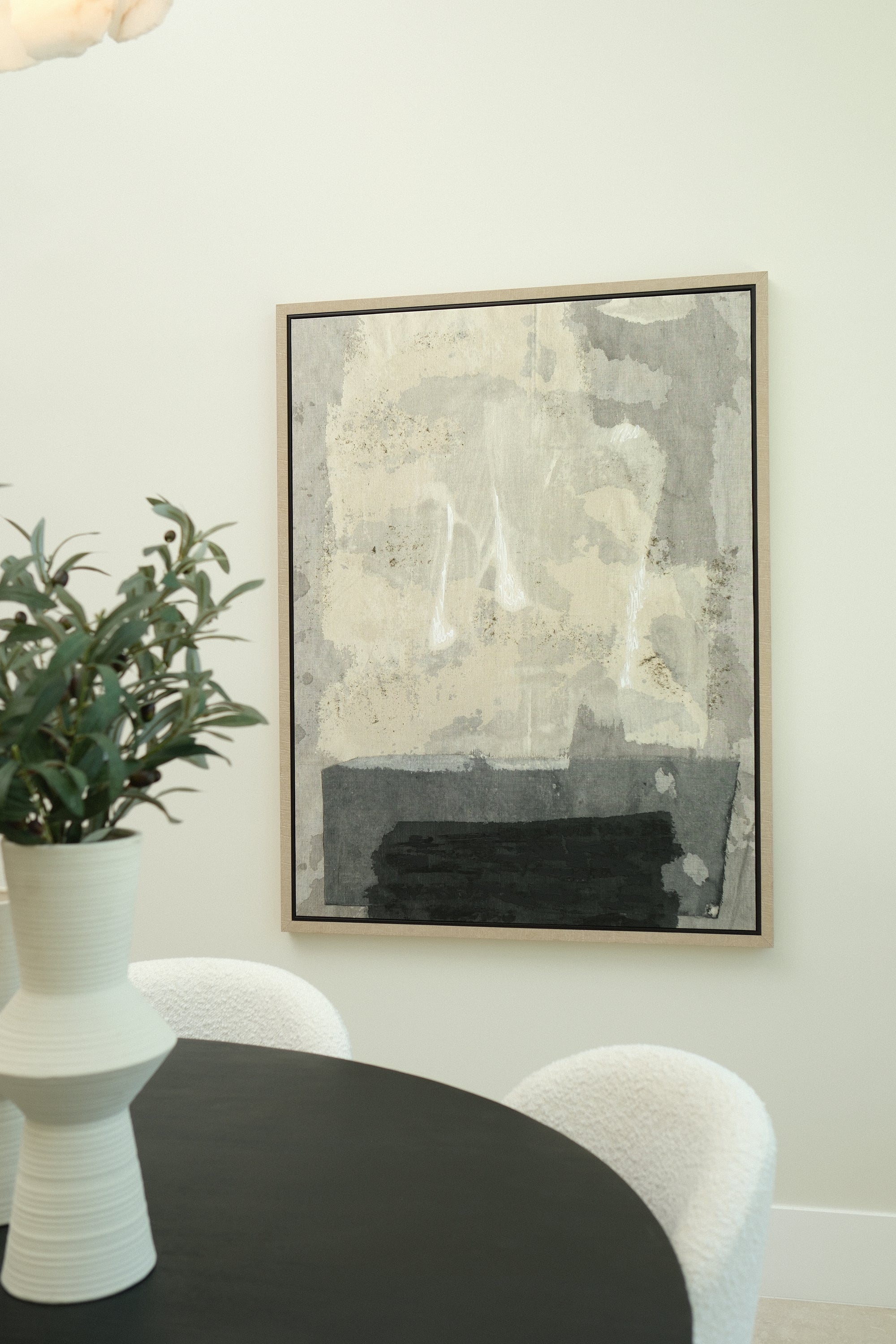 TEXTURAL ECHO FRAMED CANVAS 42X55