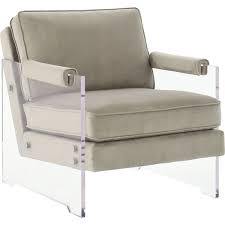 TAUPE ACRYLIC CHAIR