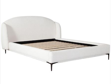 41"H WHITE KING BED