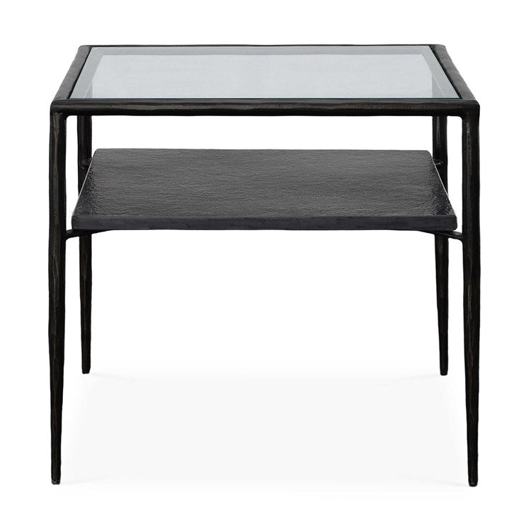 24"L 2-TIER SQUARE END TABLE