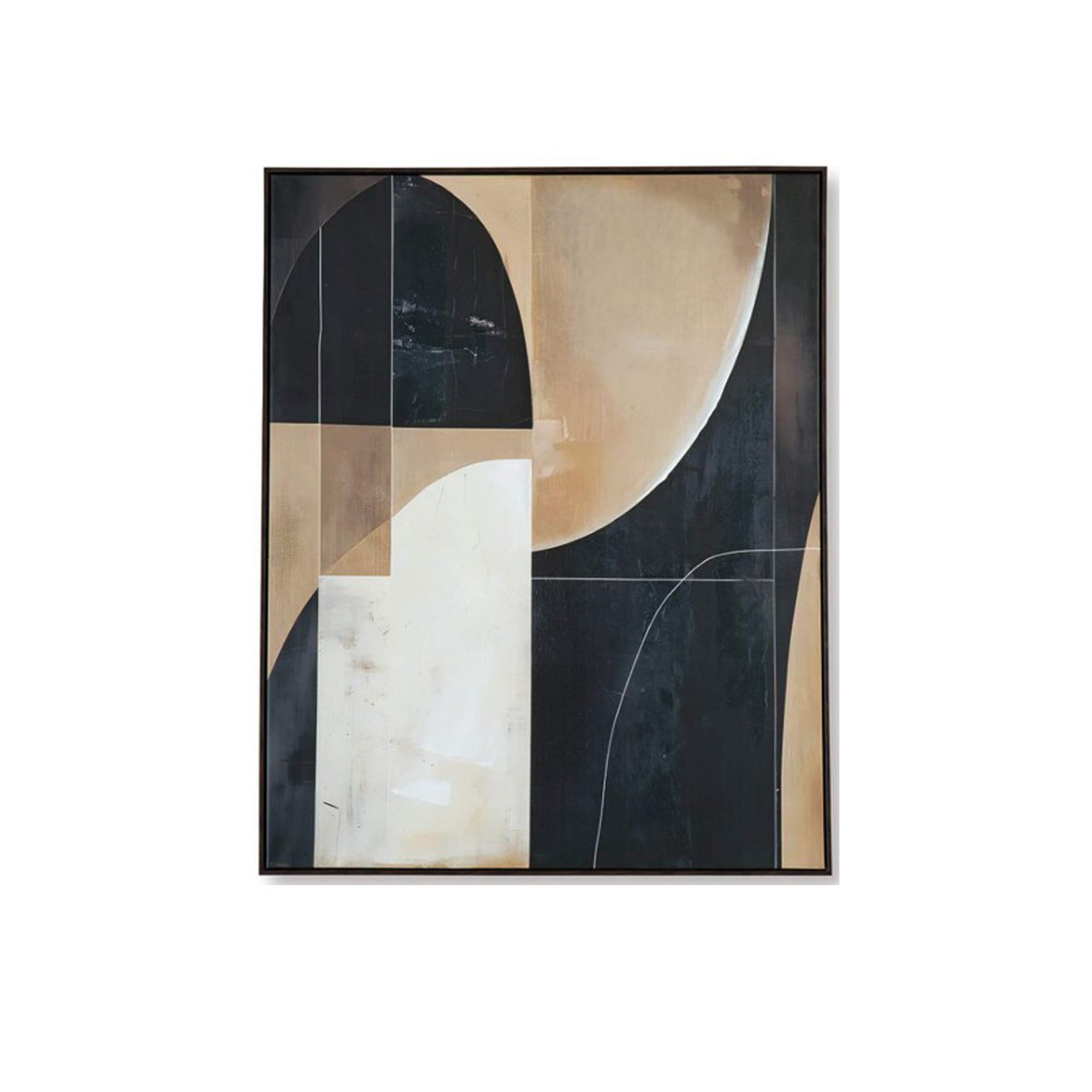 ABSTRACT SHAPES WALL ART 40X50