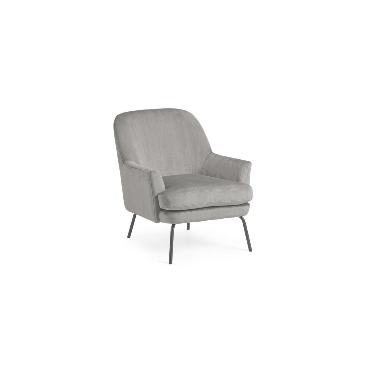 VELVET STEEL GREY CHAIR