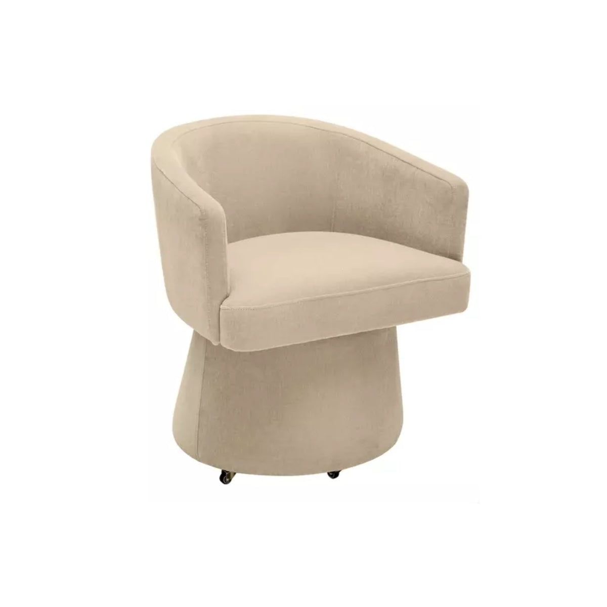CHENILLE ROLLING CHAIR