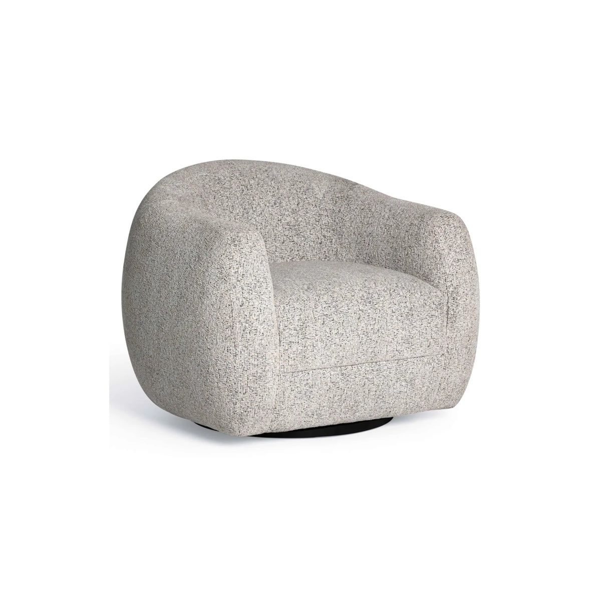BLACK WHITE SWIVEL CHAIR B