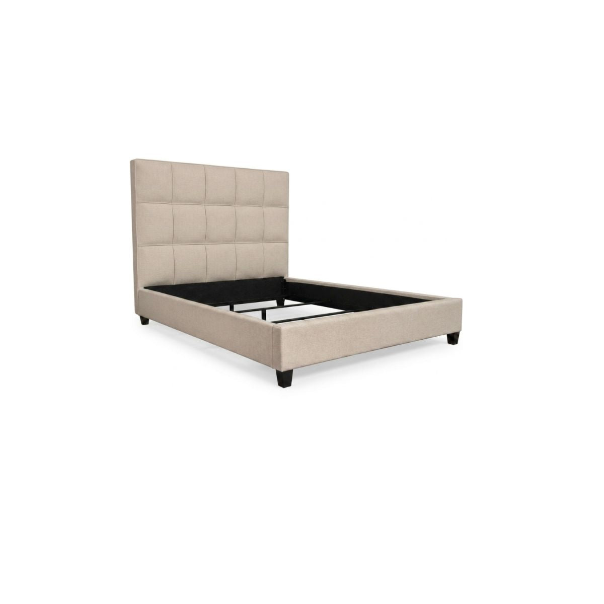 60"H TUFTED EASTERN KING BED, COMPLETE