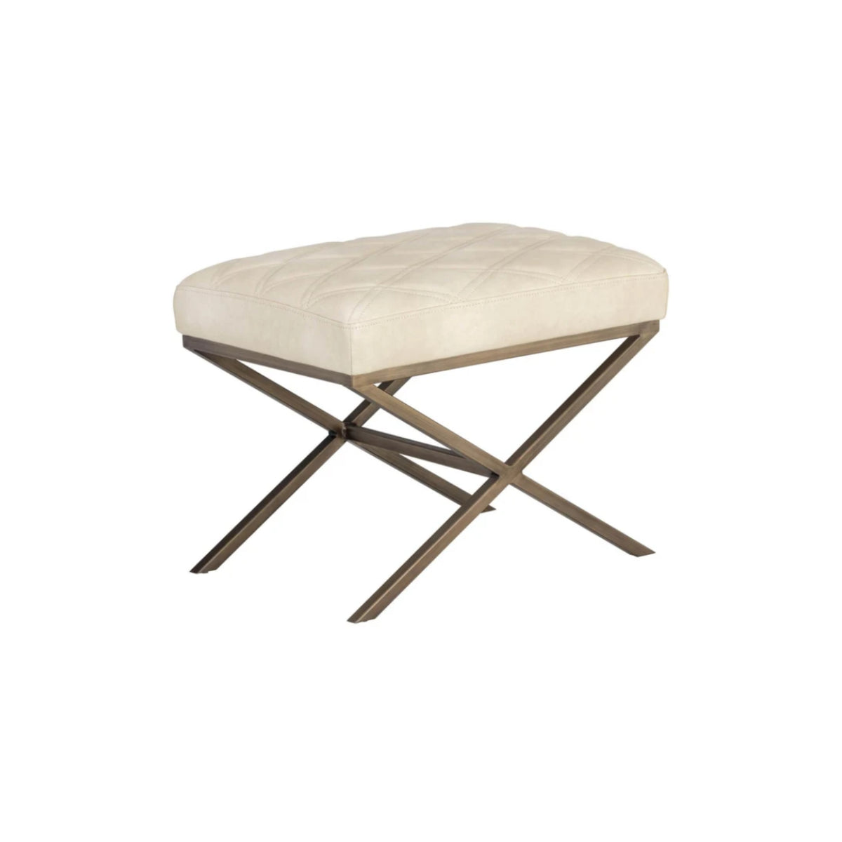 24"L CREAM STOOL A