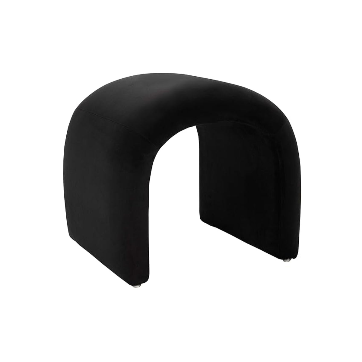 OTTOMAN BLACK VELVET