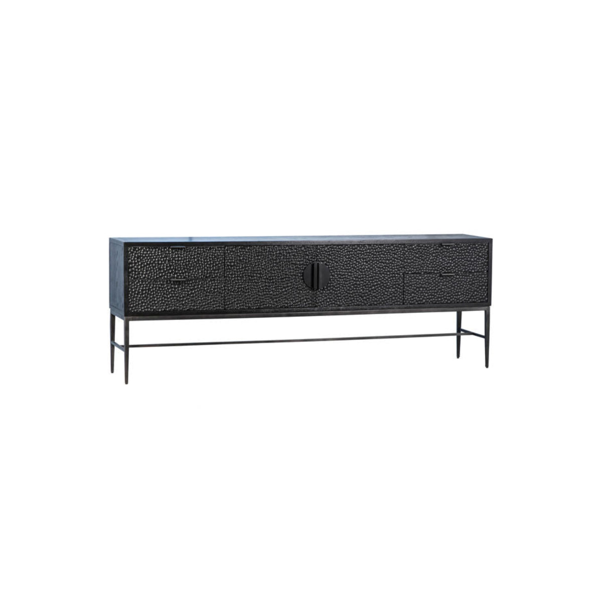 86"L BLACK SIDEBOARD