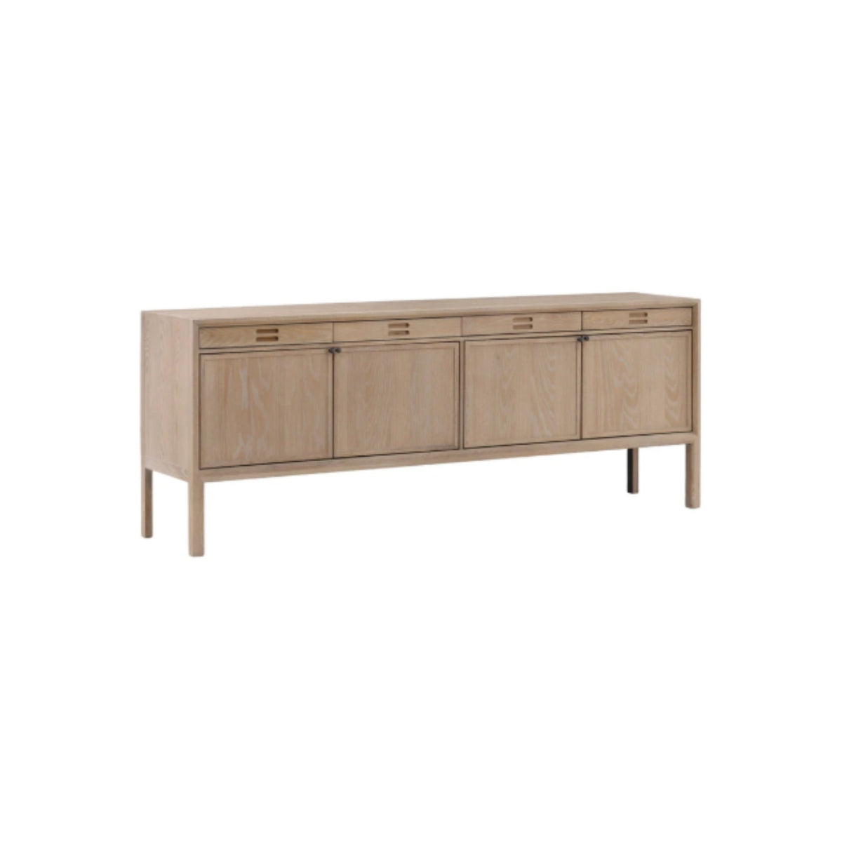 83"L OAK WOOD FINISH SIDEBOARDE