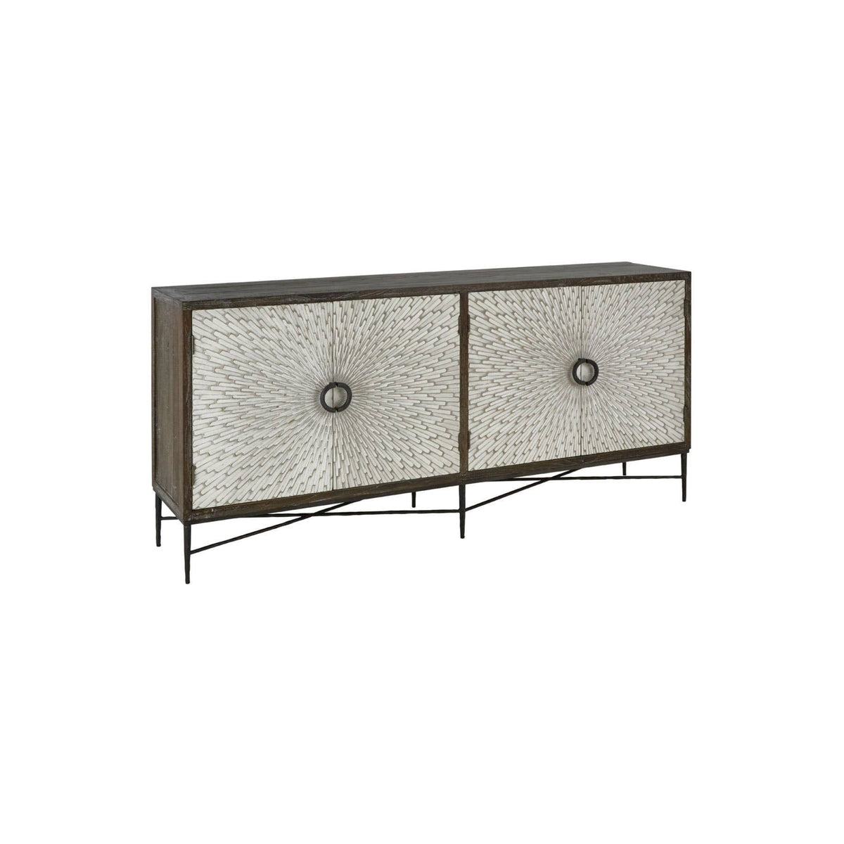 79"L 2-TONE 4-DR SIDEBOARD