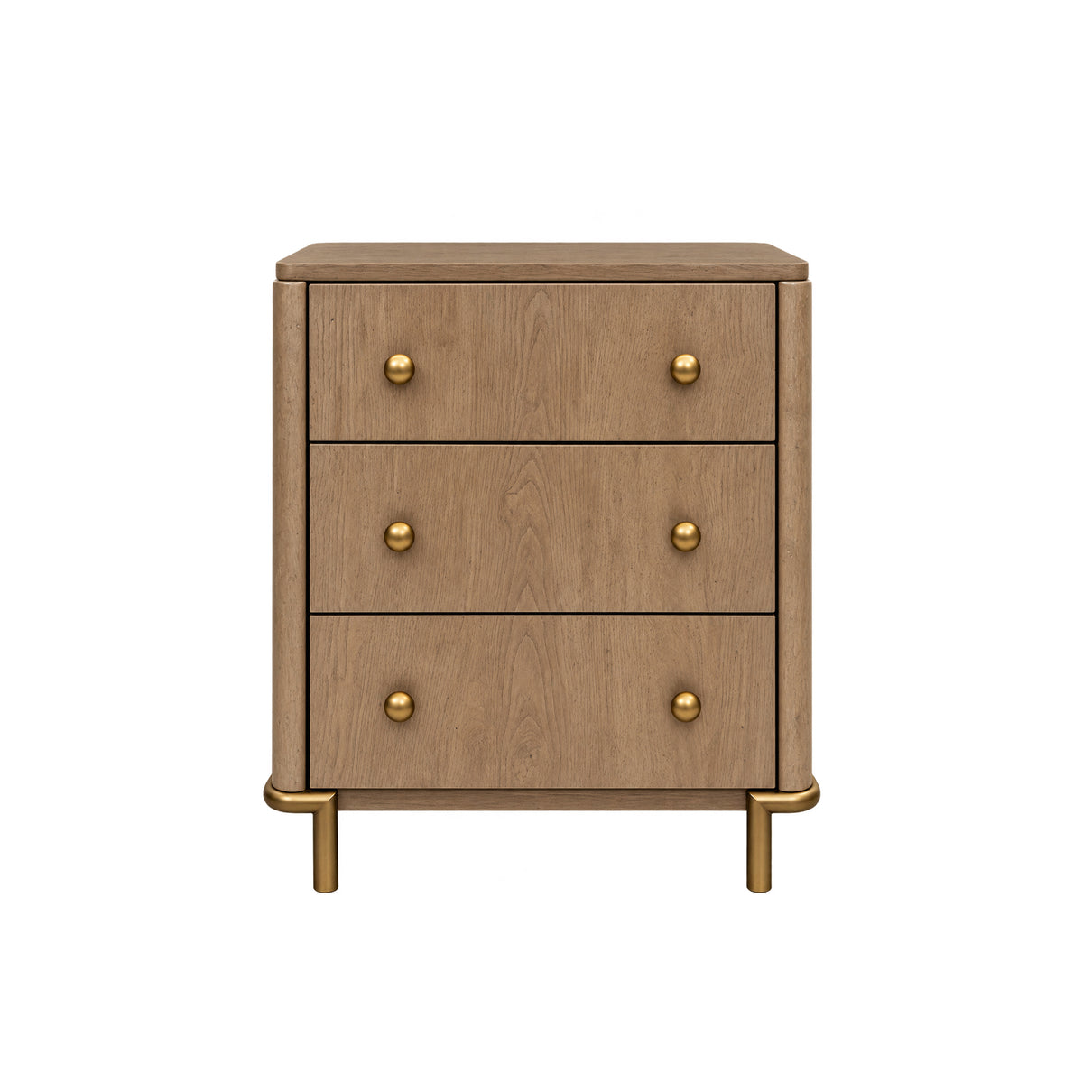 26"L 3-DRAWER NIGHTSTAND SANDWASH