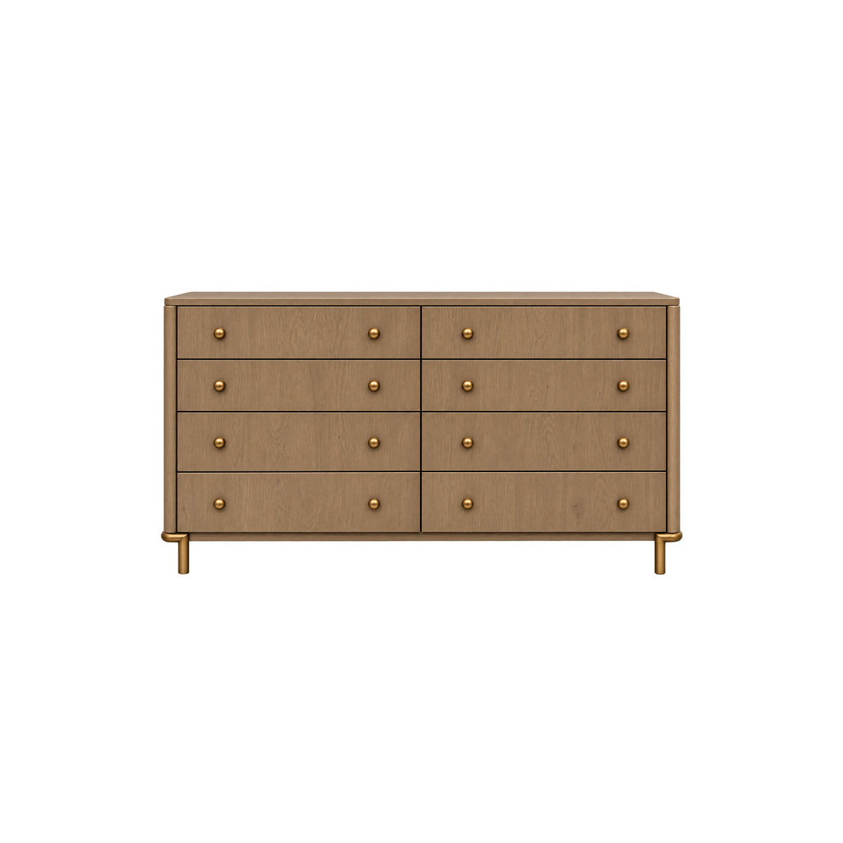 63"L 8-DRAWER DRESSER