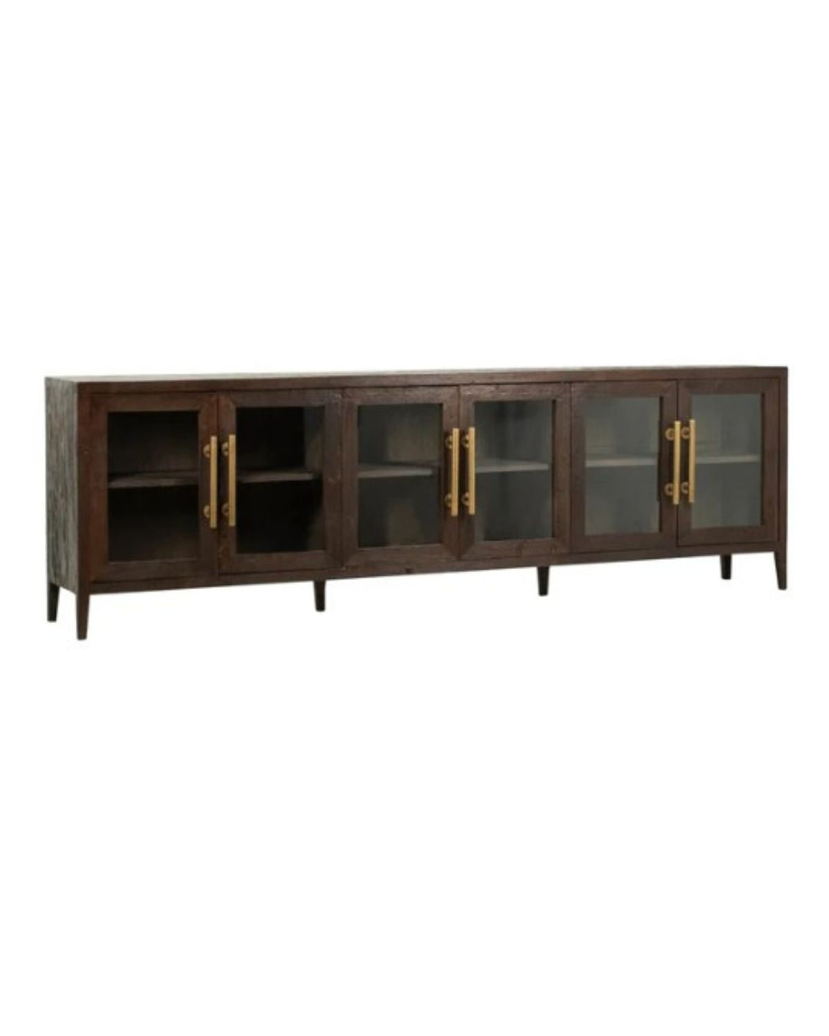 108"L 6-DR DARK BROWN SIDEBOARD