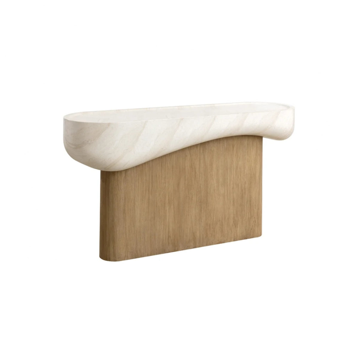 65"L TWO-TONE CONSOLE TABLE