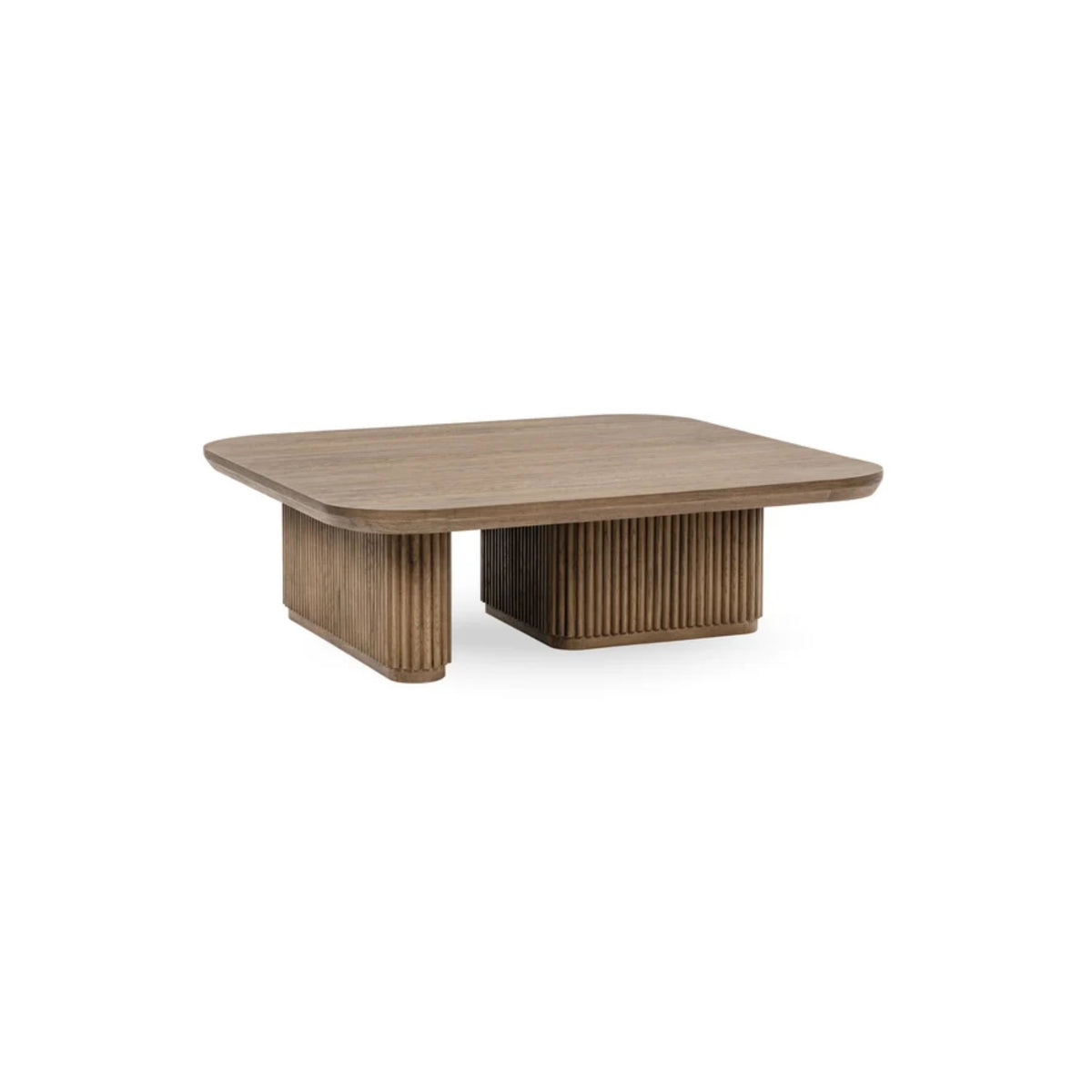 48"L TAWNY BROWN COFFEE TABLE