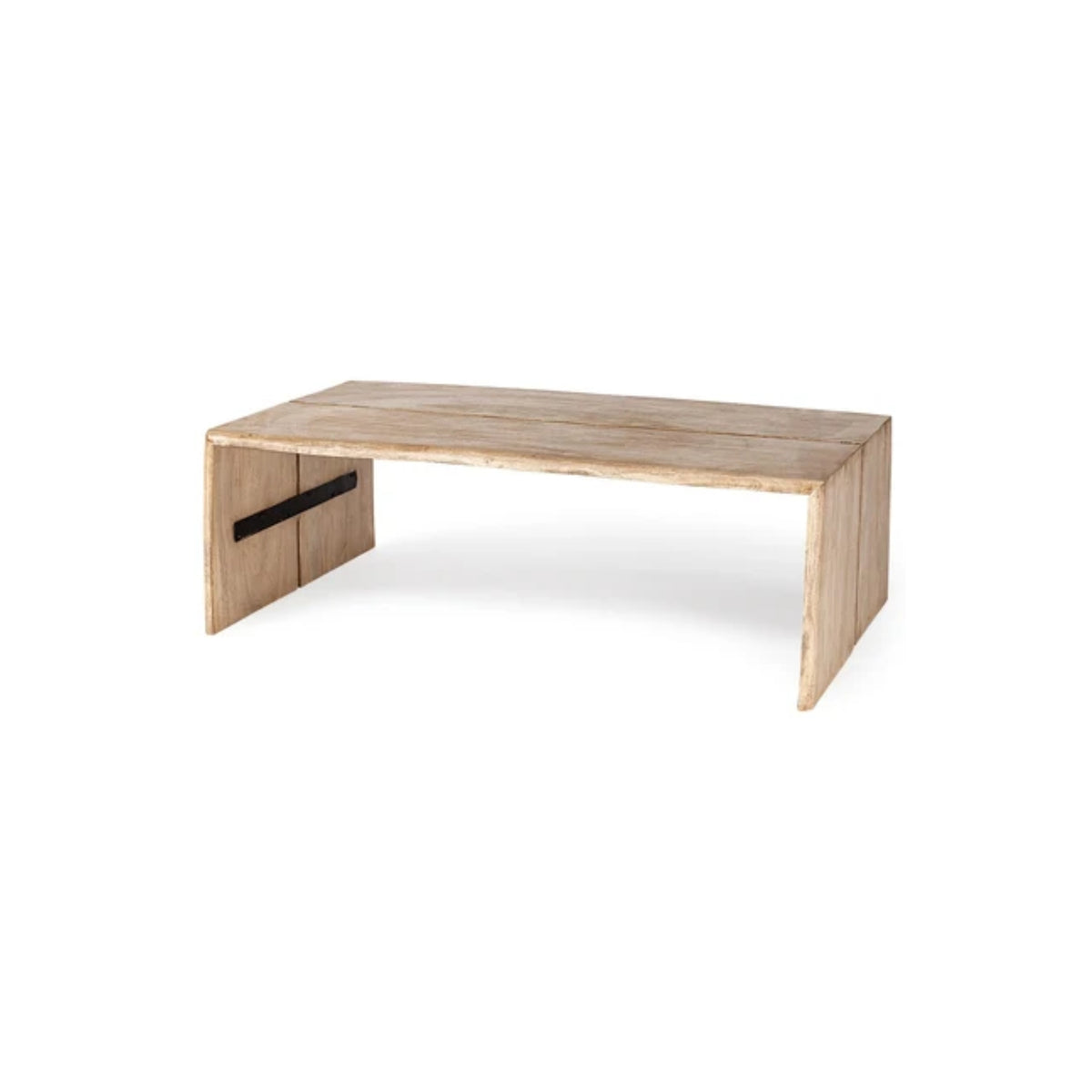 48"L ALL WOOD COFFEE TABLE