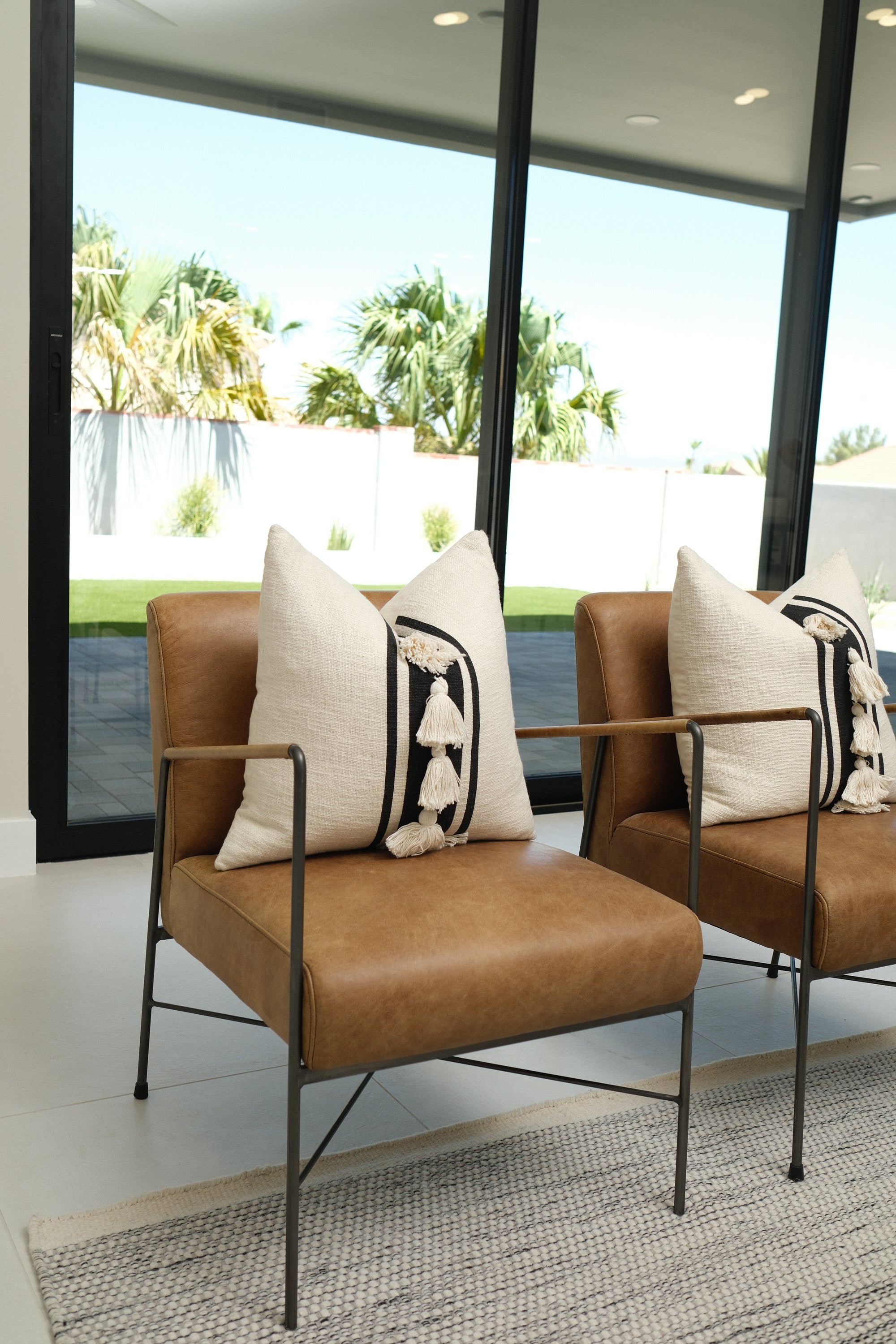BROWN LEATHER CHAIR 1