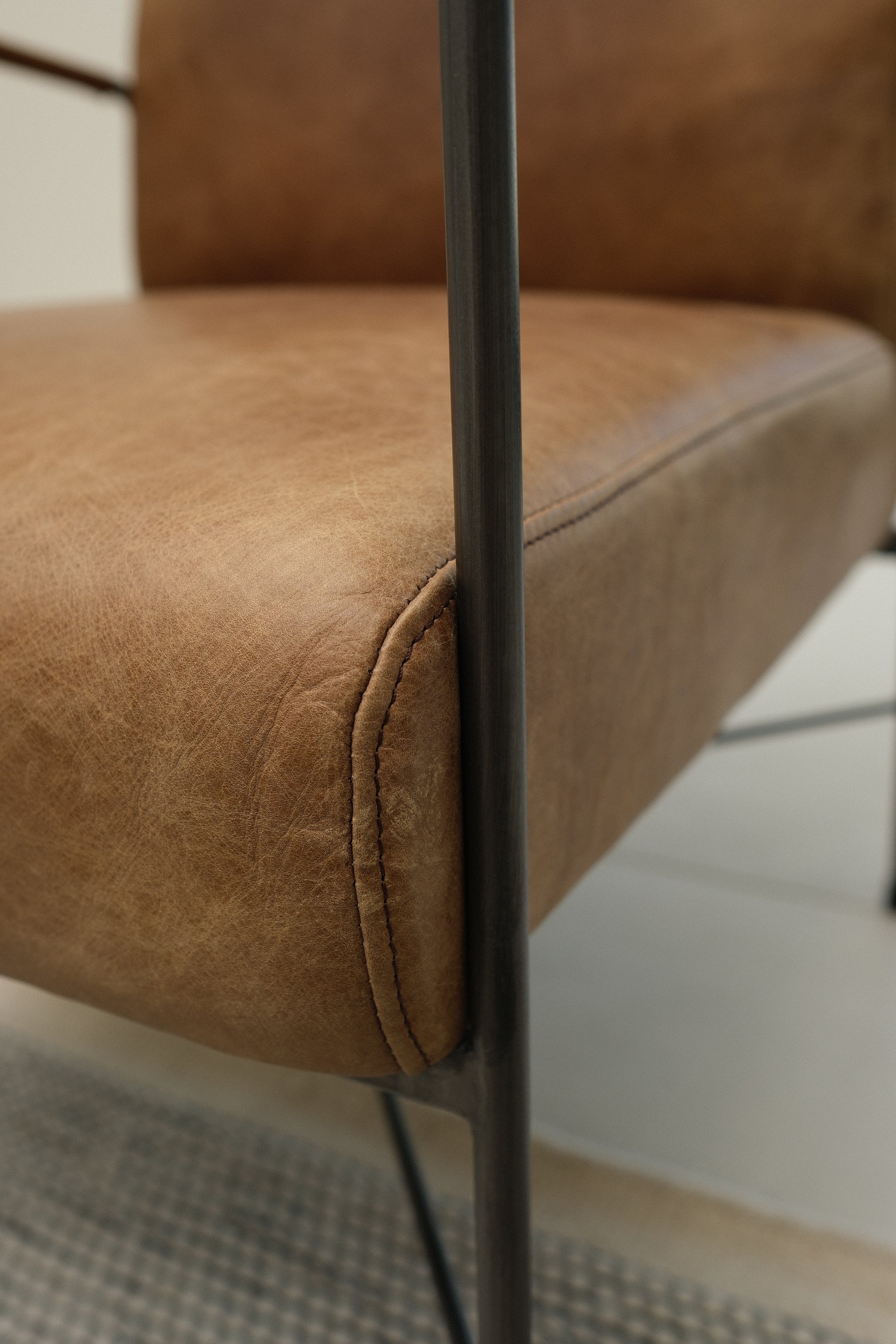 BROWN LEATHER CHAIR 2