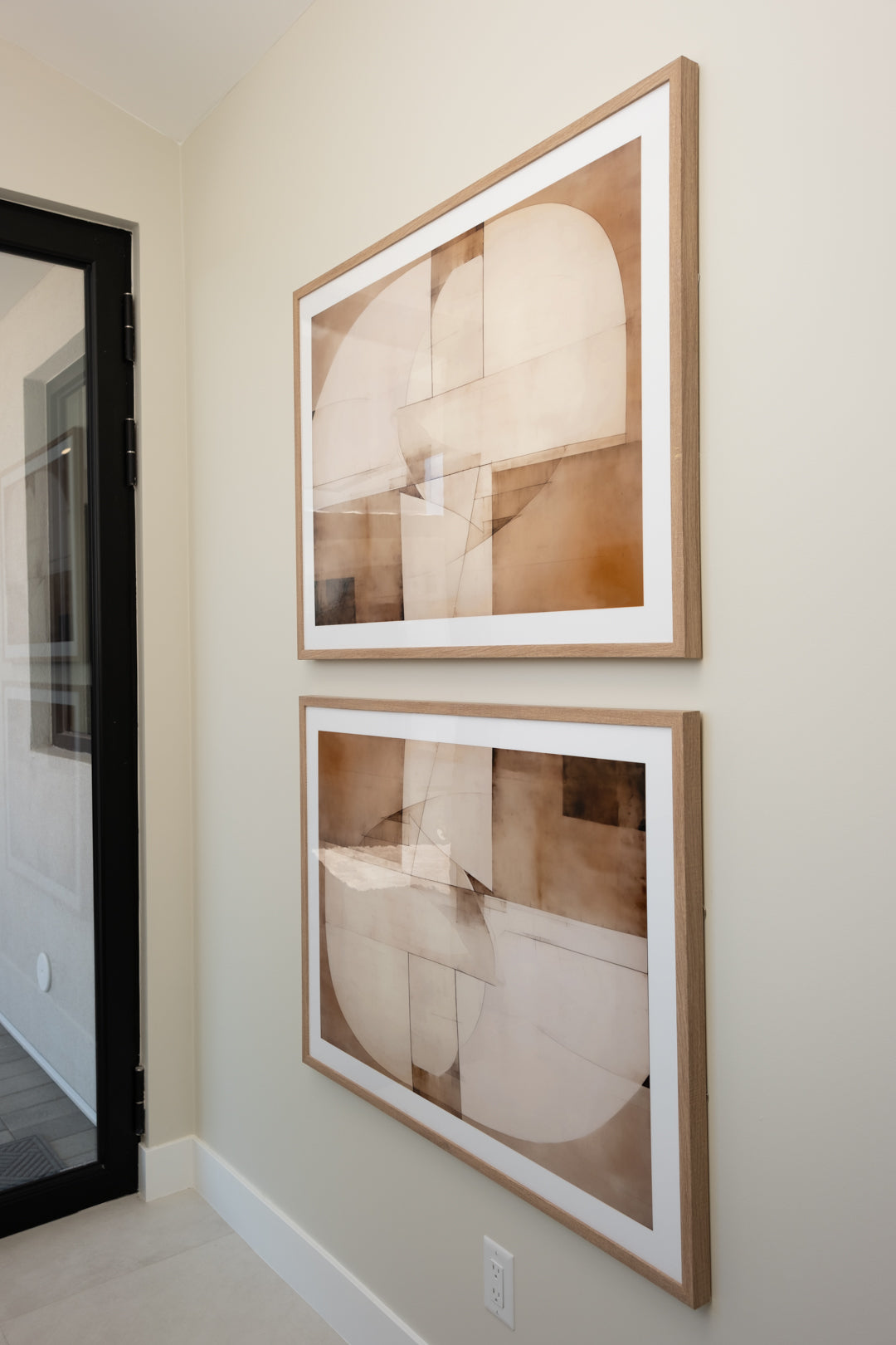 ABSTRACT NEUTRAL SHAPES WALL ART 30X40 1