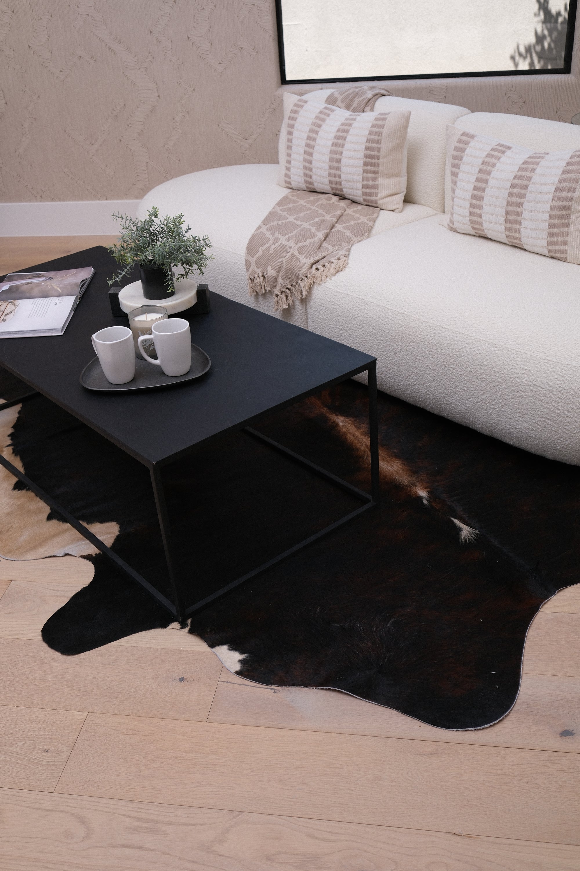 BROWN COWHIDE RUG