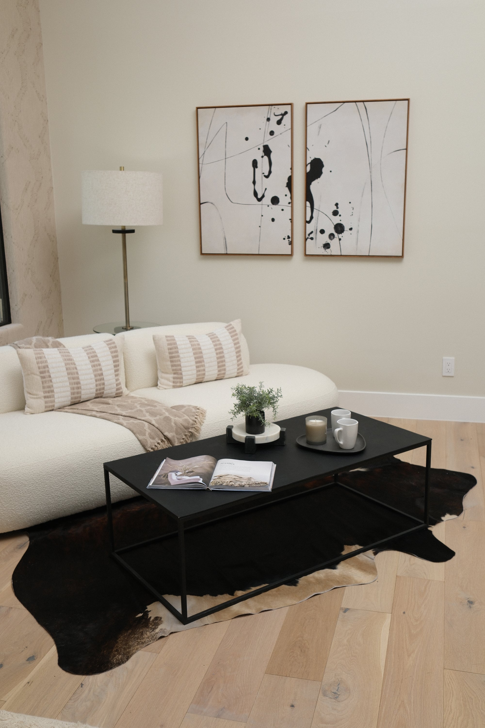 48"L INDUSTRIAL COFFEE TABLE BLK