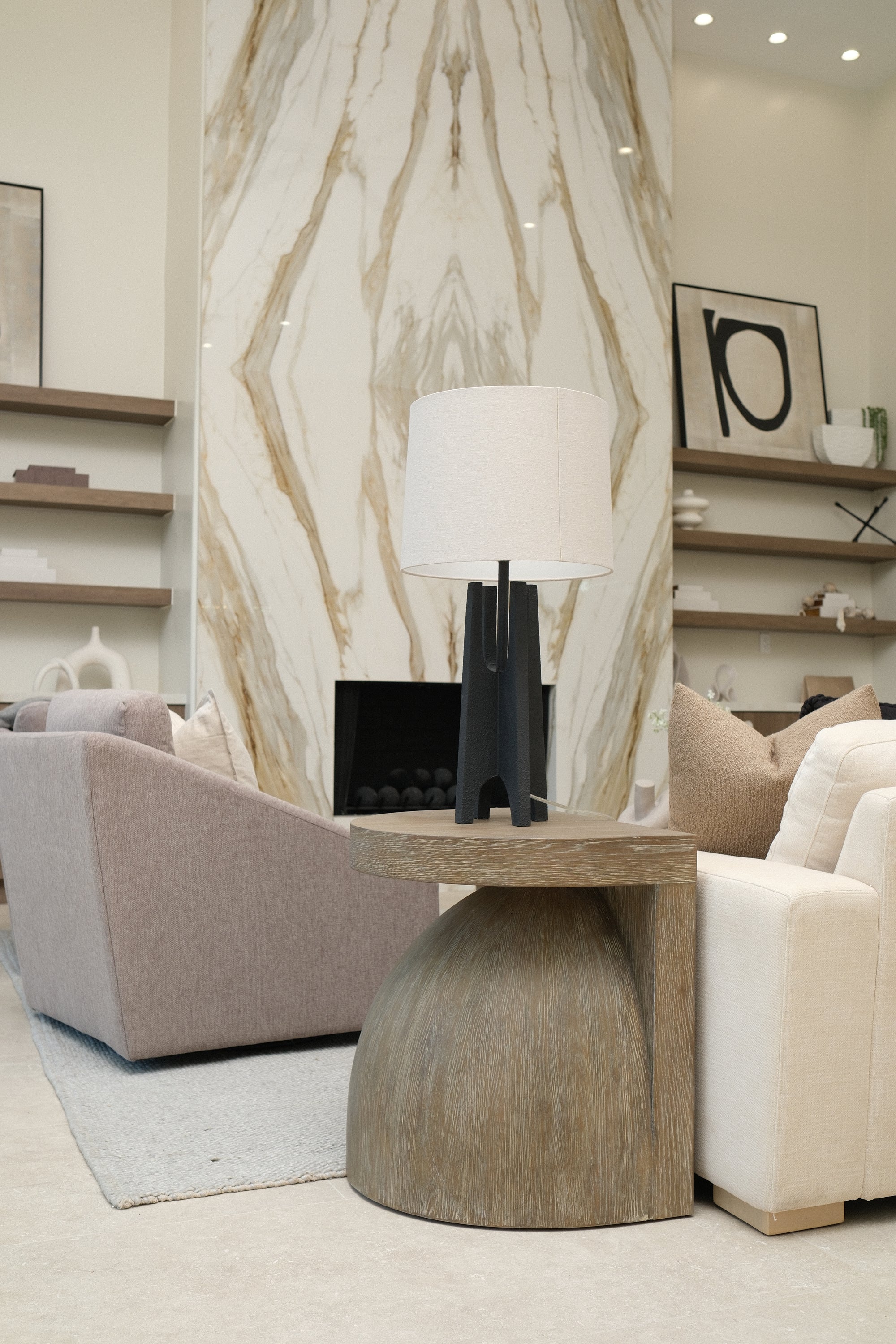 24"L GEO-SHAPED SIDE TABLE 1