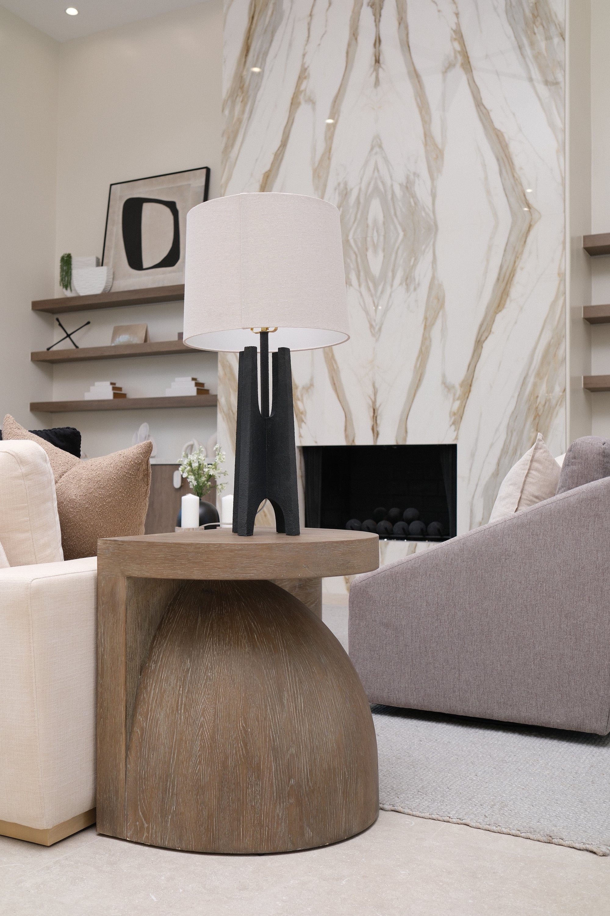 24"L GEO-SHAPED SIDE TABLE 2
