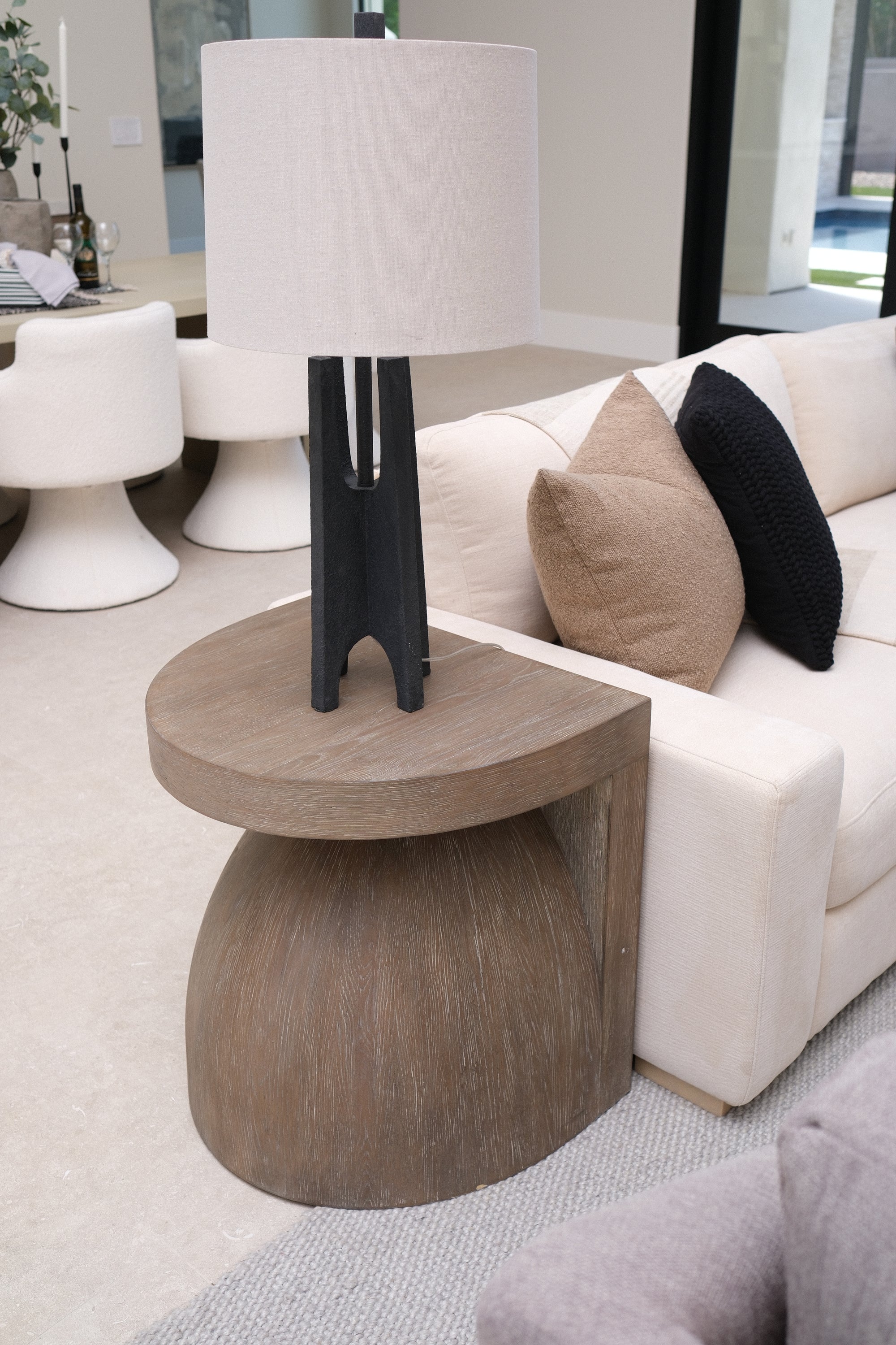 24"L GEO-SHAPED SIDE TABLE 2