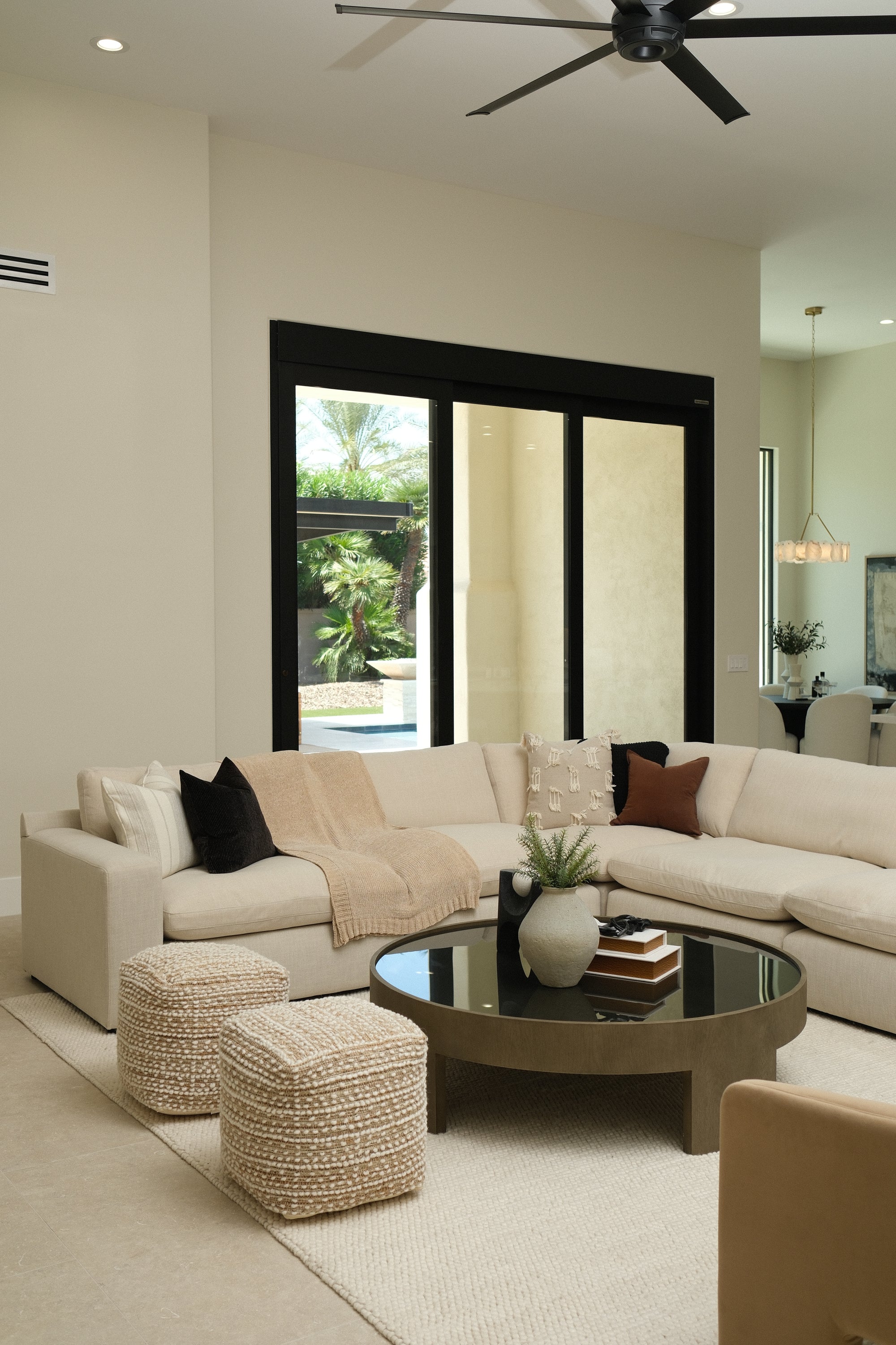 SECTIONAL ARMLESS CHAIR BEIGE