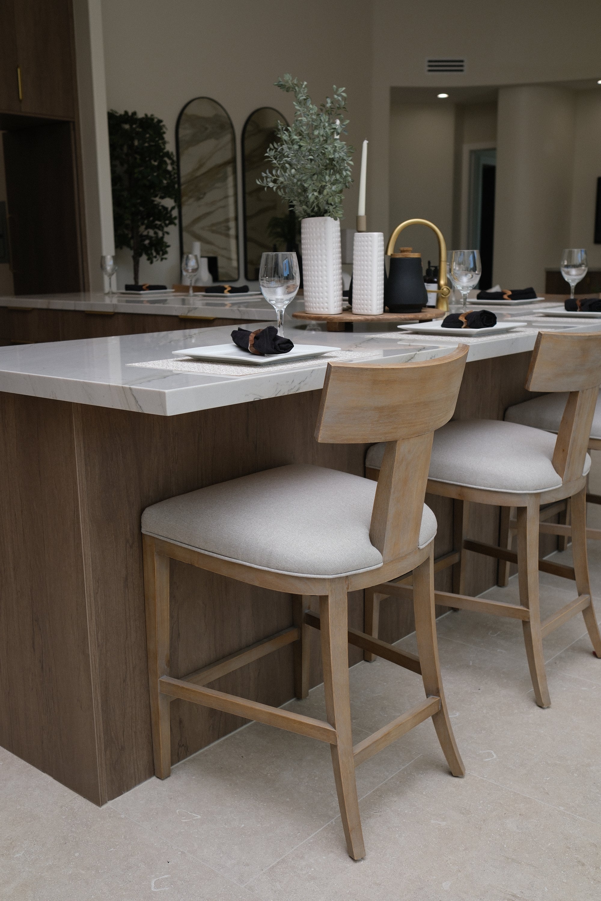 T-BACK COUNTER CHAIR GREY 1