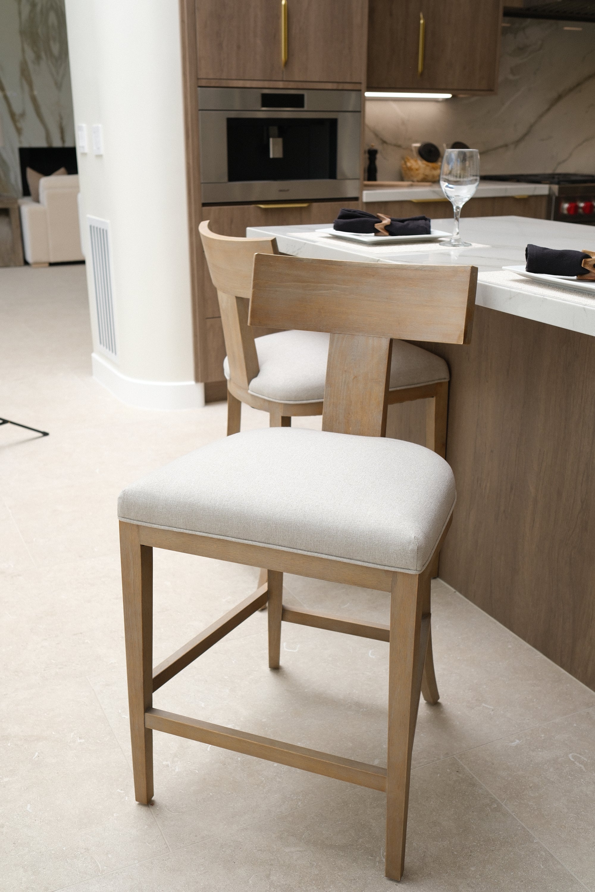 T-BACK COUNTER CHAIR GREY 2
