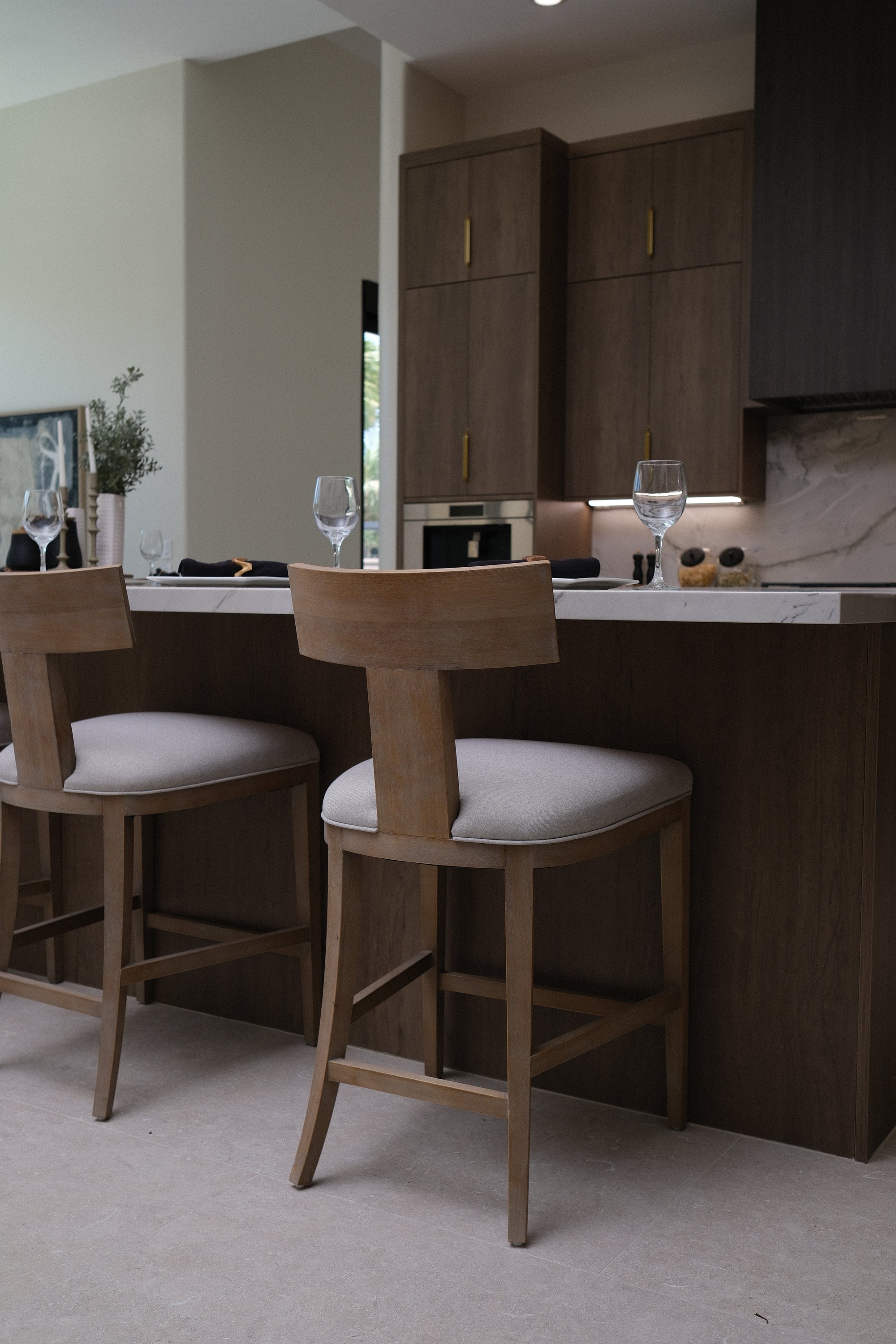 T-BACK COUNTER CHAIR GREY 7