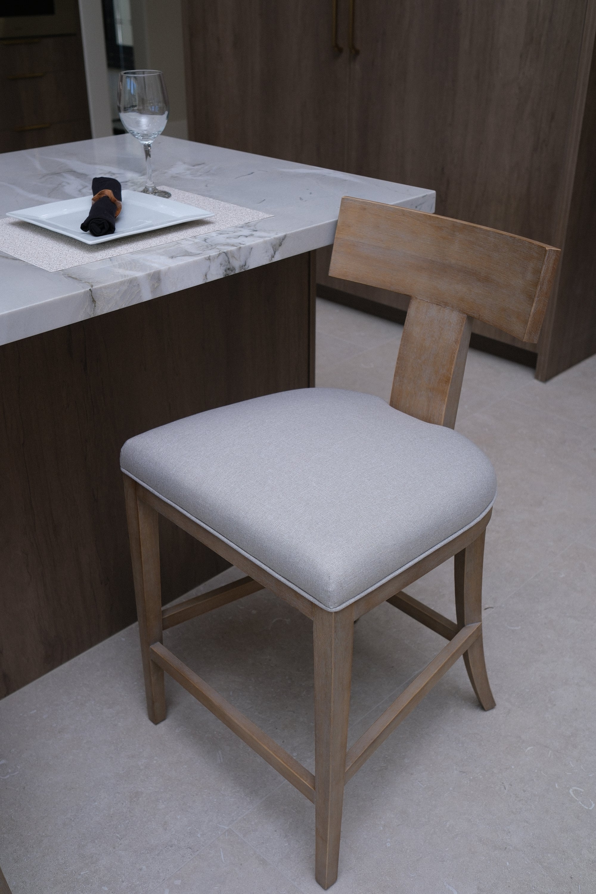 T-BACK COUNTER CHAIR GREY 7