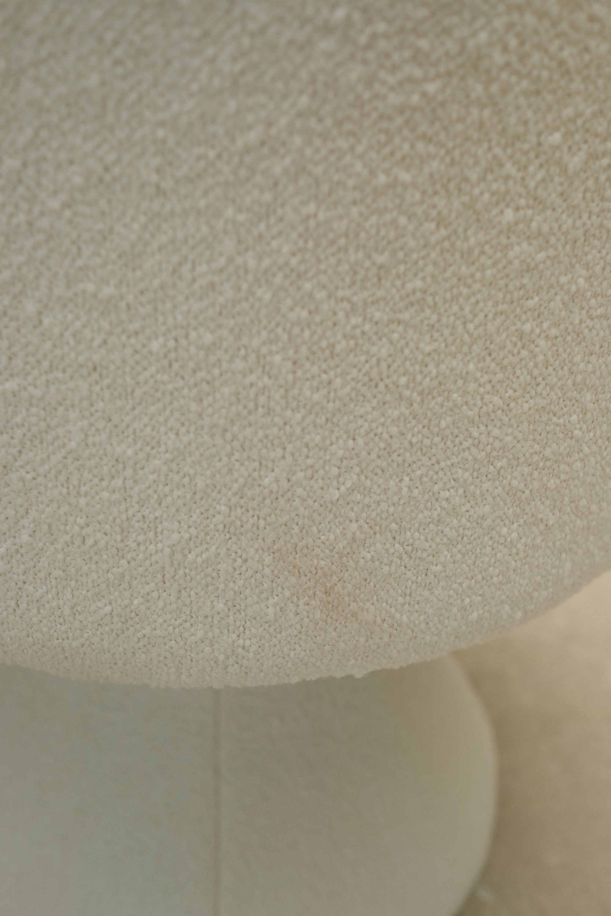 BOUCLE WHITE SWIVEL DINING CHAIR 8