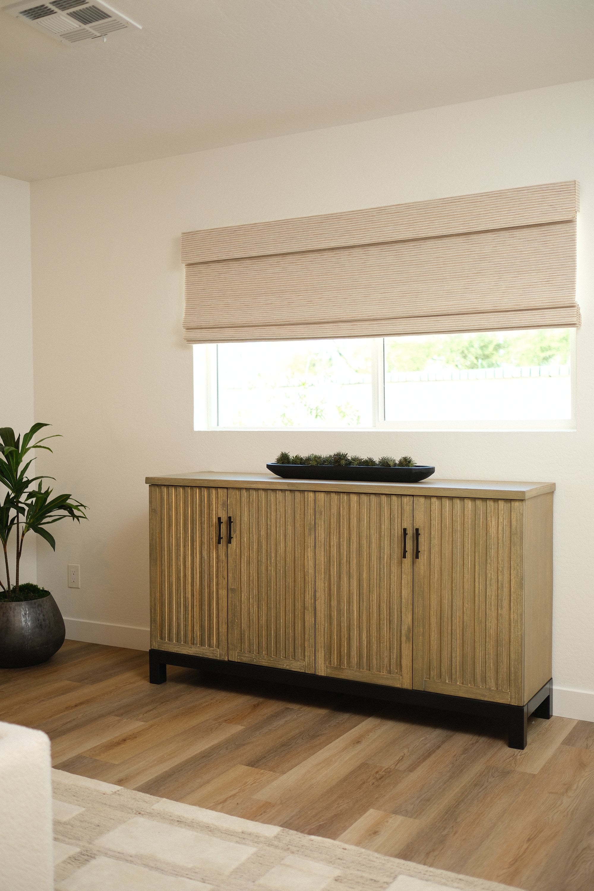 66"L WHITEWASH 4-DR SIDEBOARD