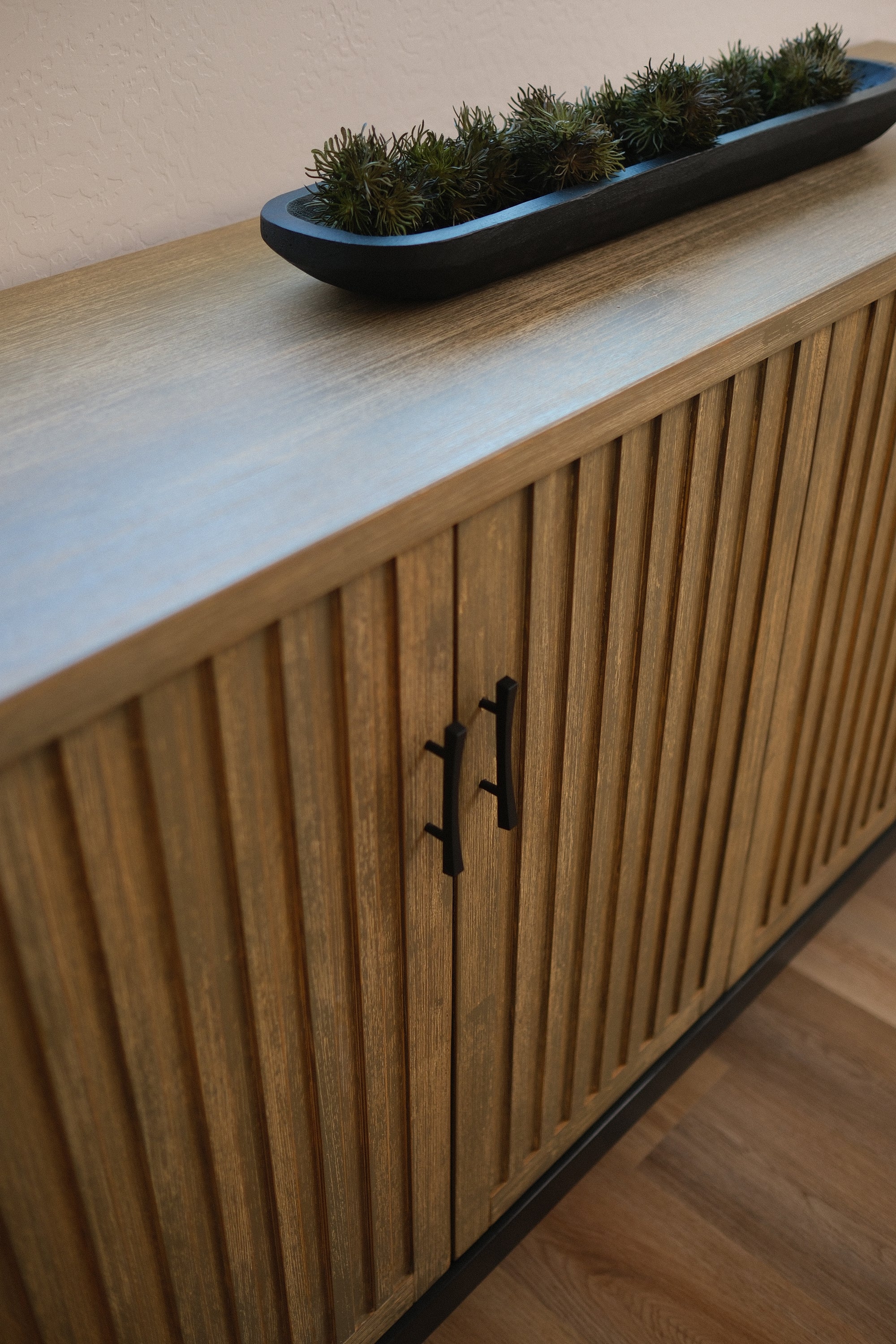 66"L WHITEWASH 4-DR SIDEBOARD