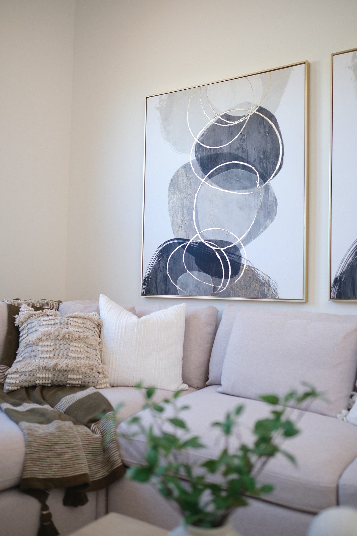 FOILED ABSTRACT WALL ART 41X49 A