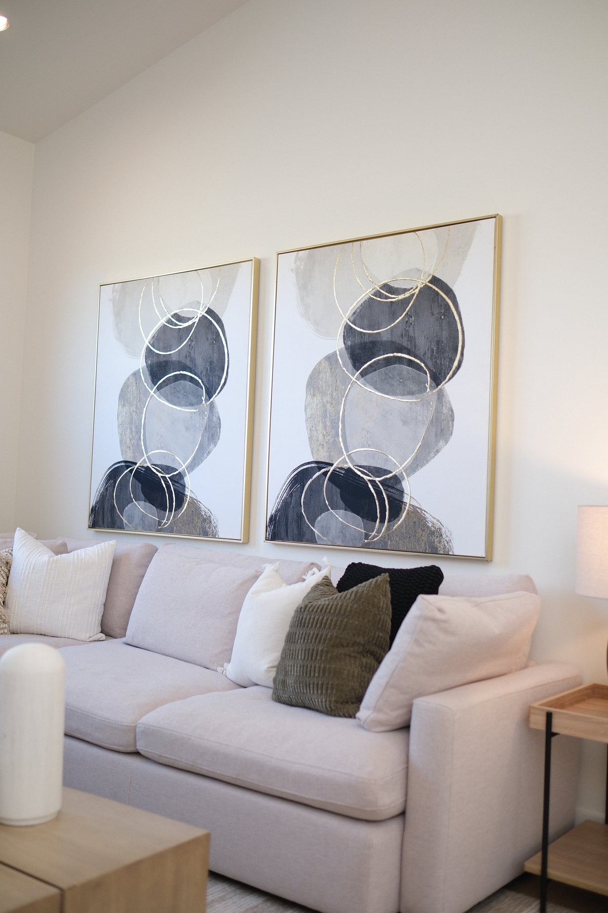 FOILED ABSTRACT WALL ART 41X49 B