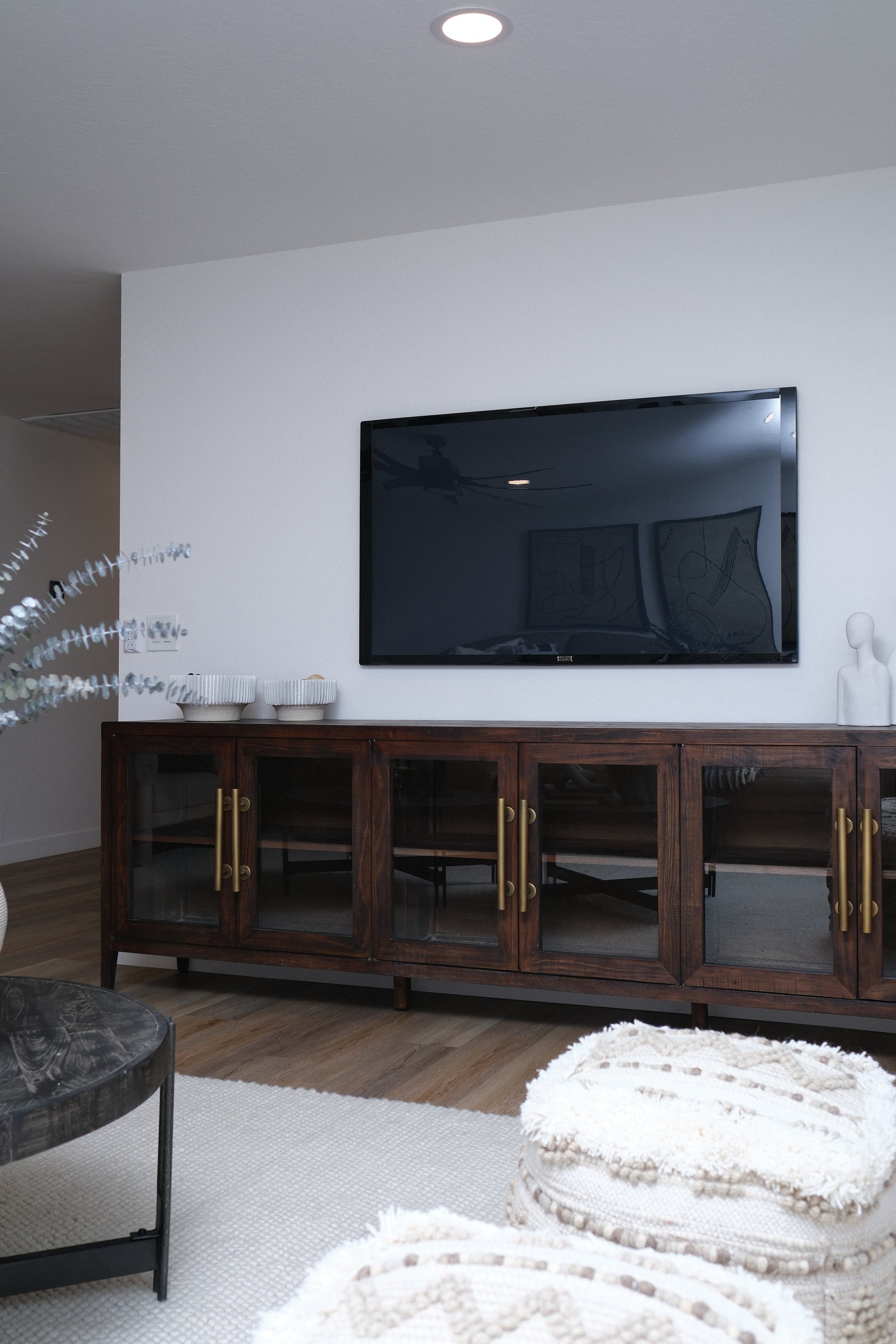 108"L 6-DR DARK BROWN SIDEBOARD