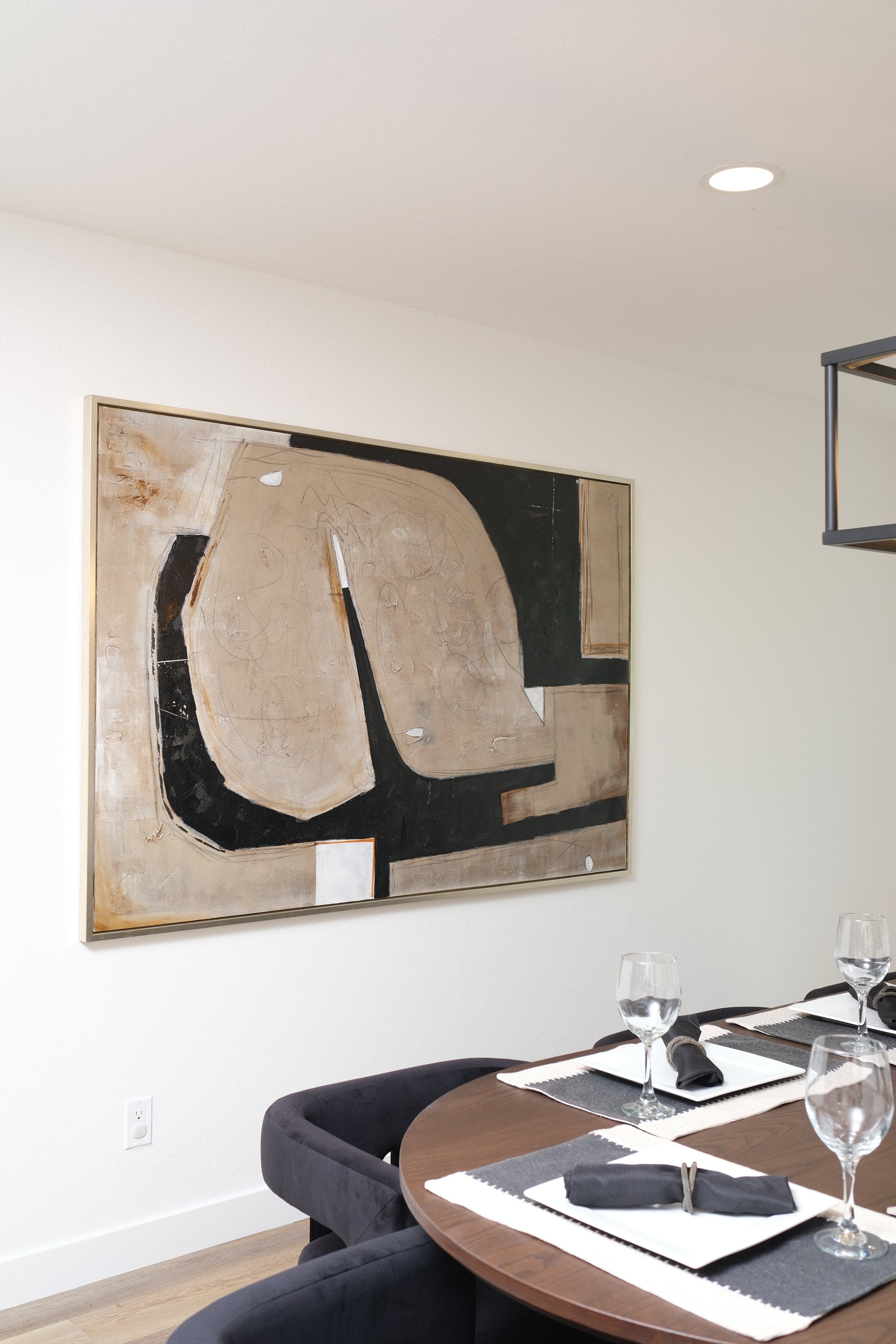 HANDPAINTED ABSTRACT CANVAS 72X48