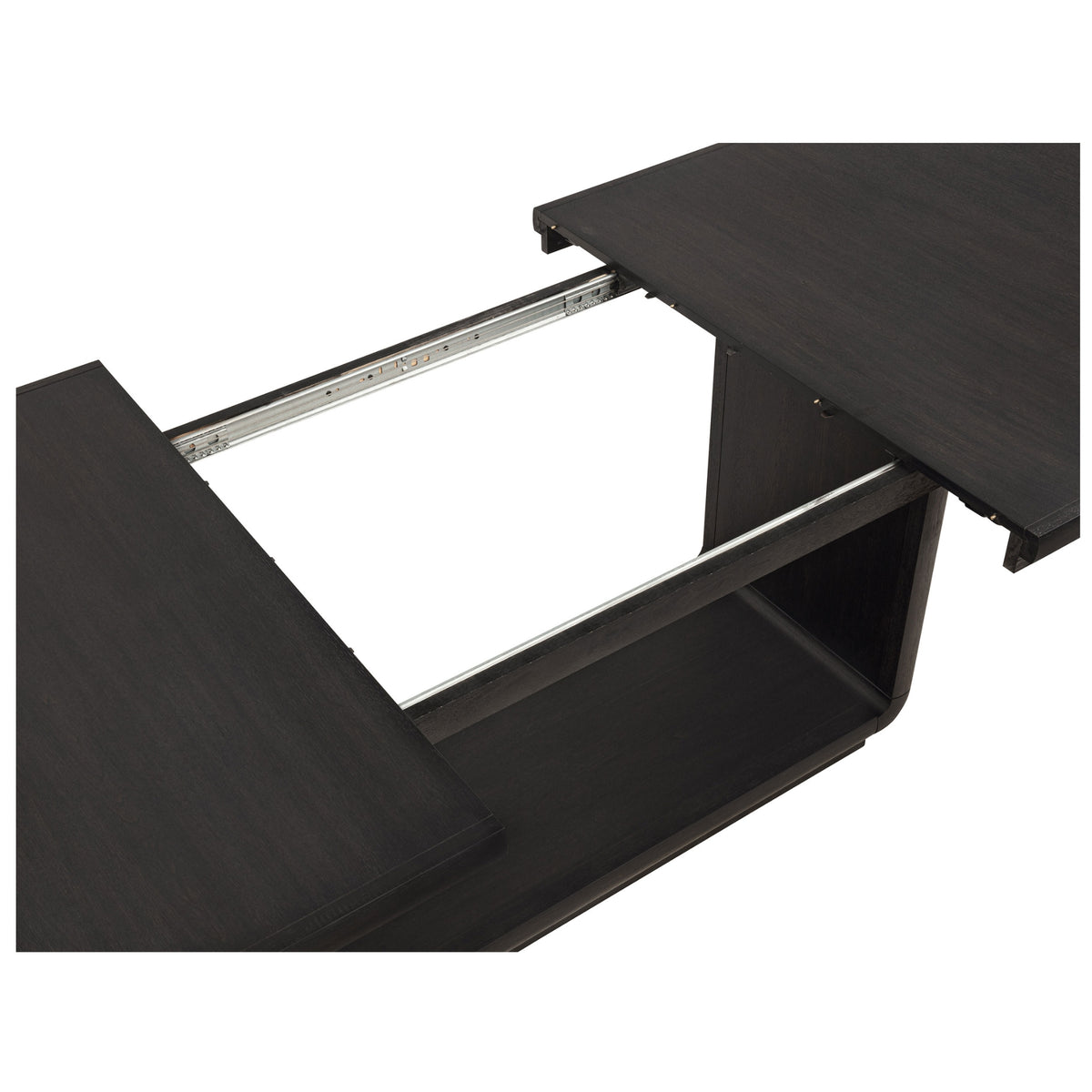77.75-95.75IN BLACK DINING TABLE