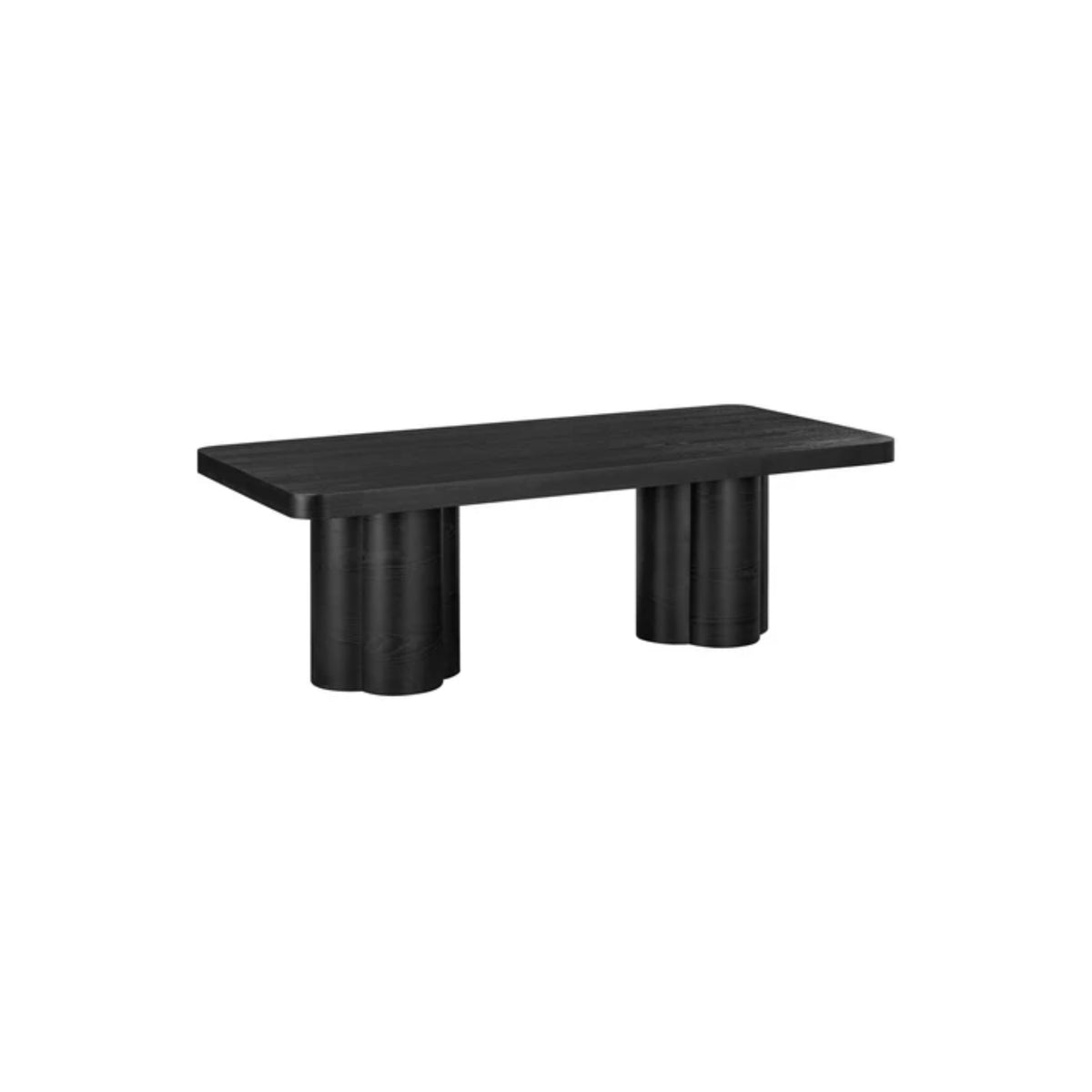 90"L BLACK ASH DINING TABLE