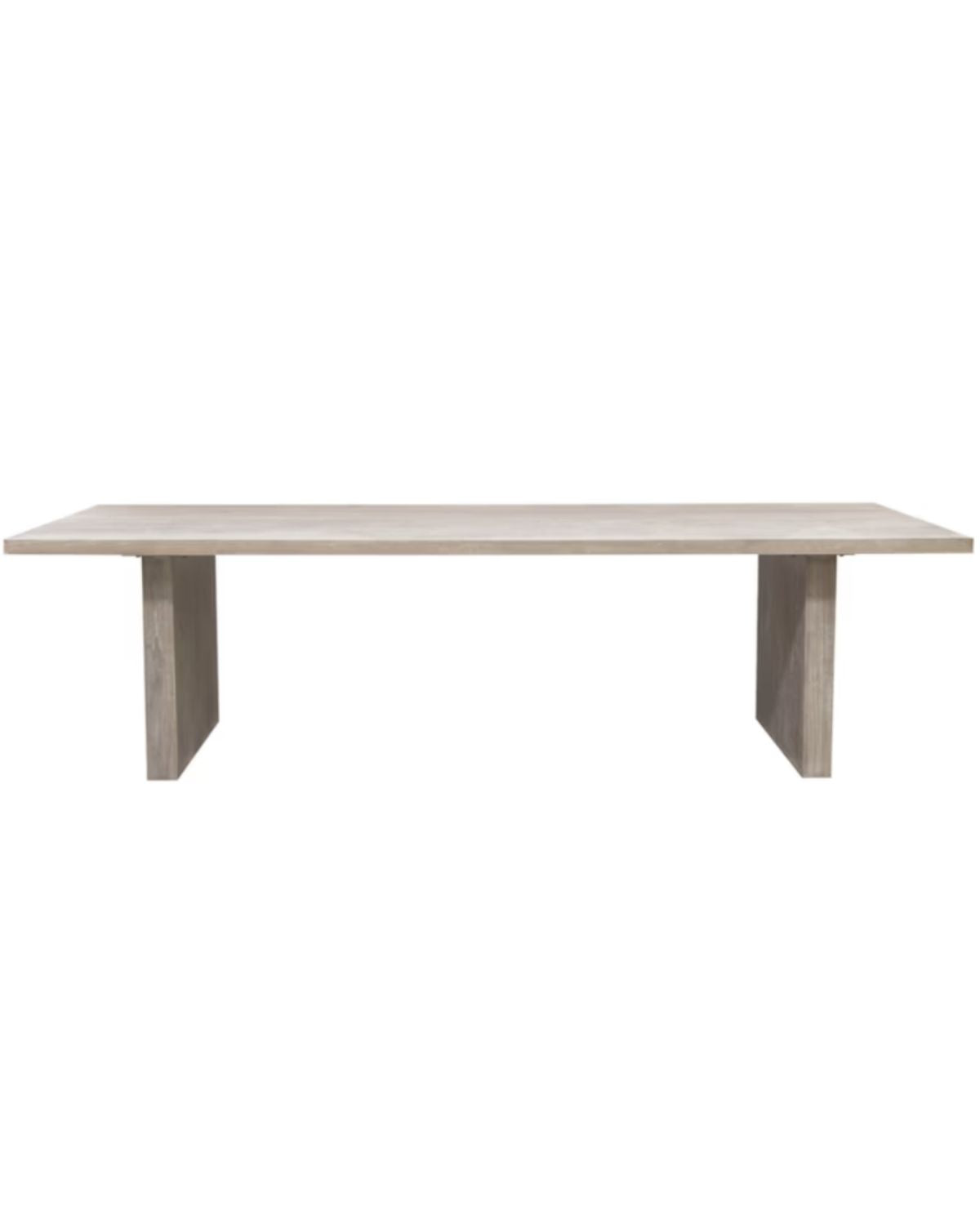 110"L POPLAR WOOD DINING TABLE NATURAL
