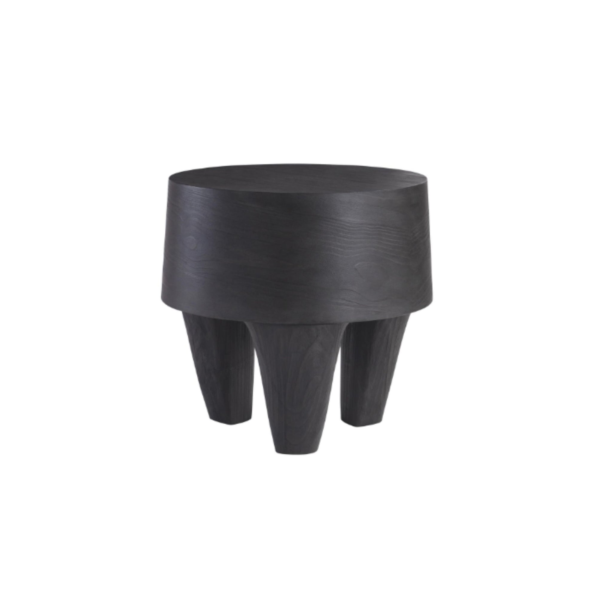 26"R BLACK SIDE TABLE