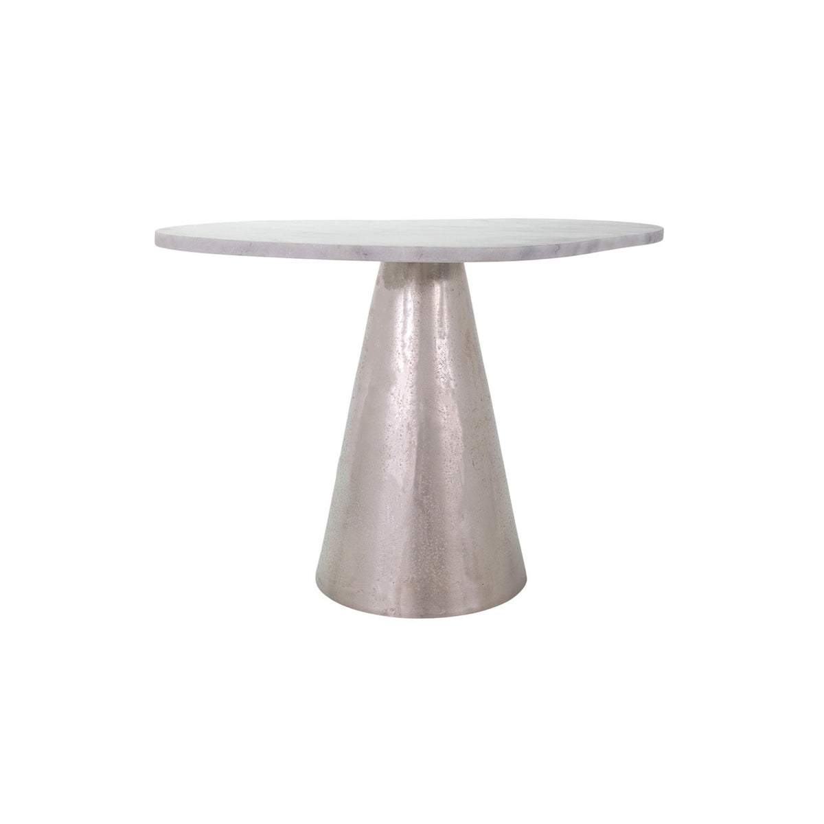 22"L SILVER ALUM. END TABLE