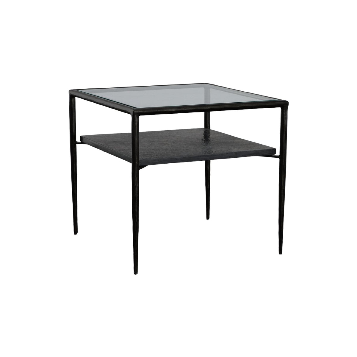 24"L 2-TIER SQUARE END TABLE LK