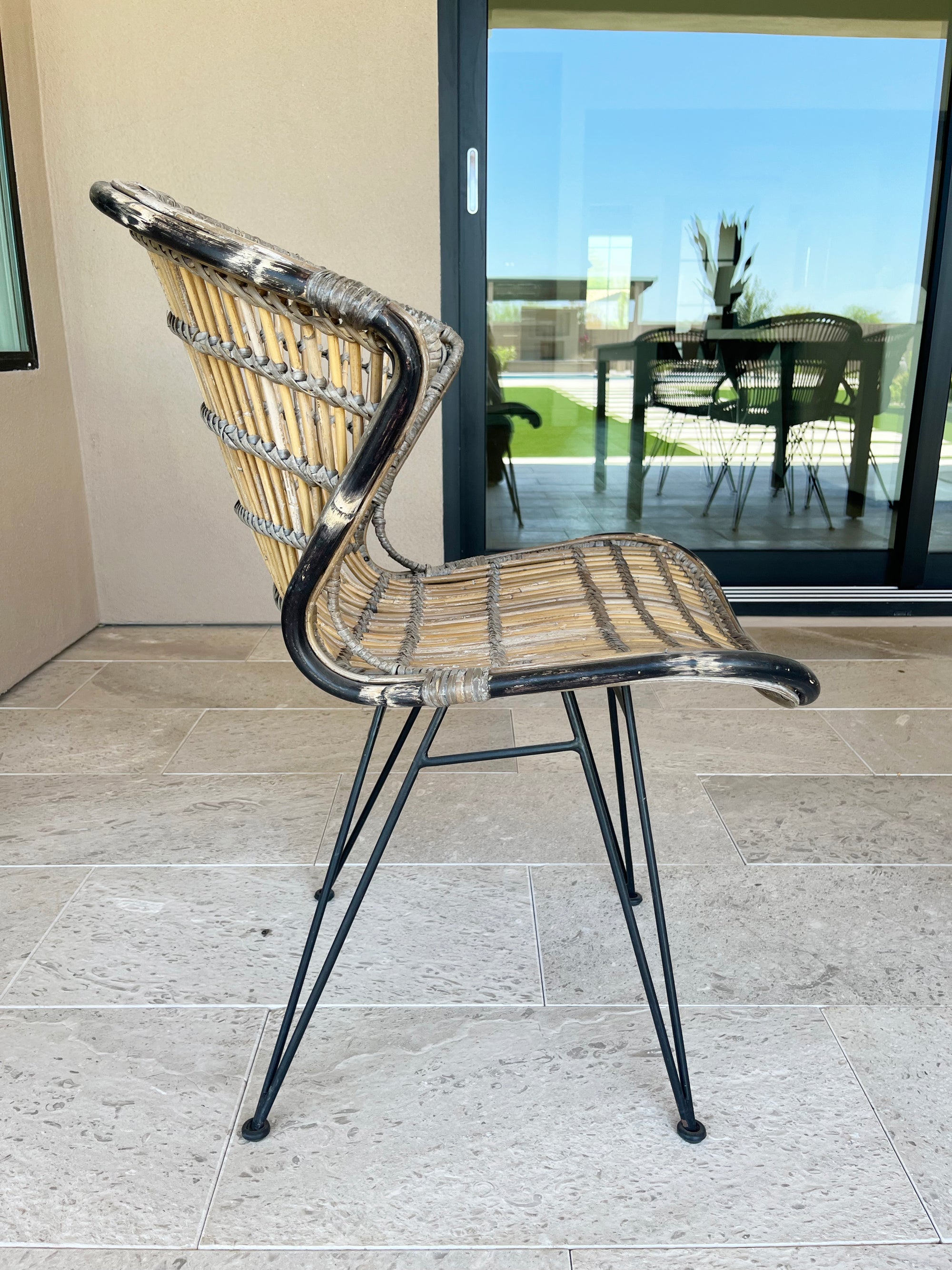 RATTAN OUTDOOR DINING CHAIR 4